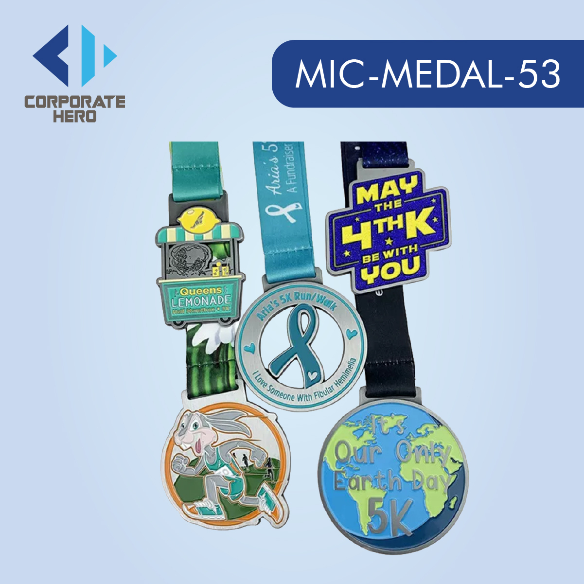 Half Marathon 5k Finisher Medal Custom Personalized