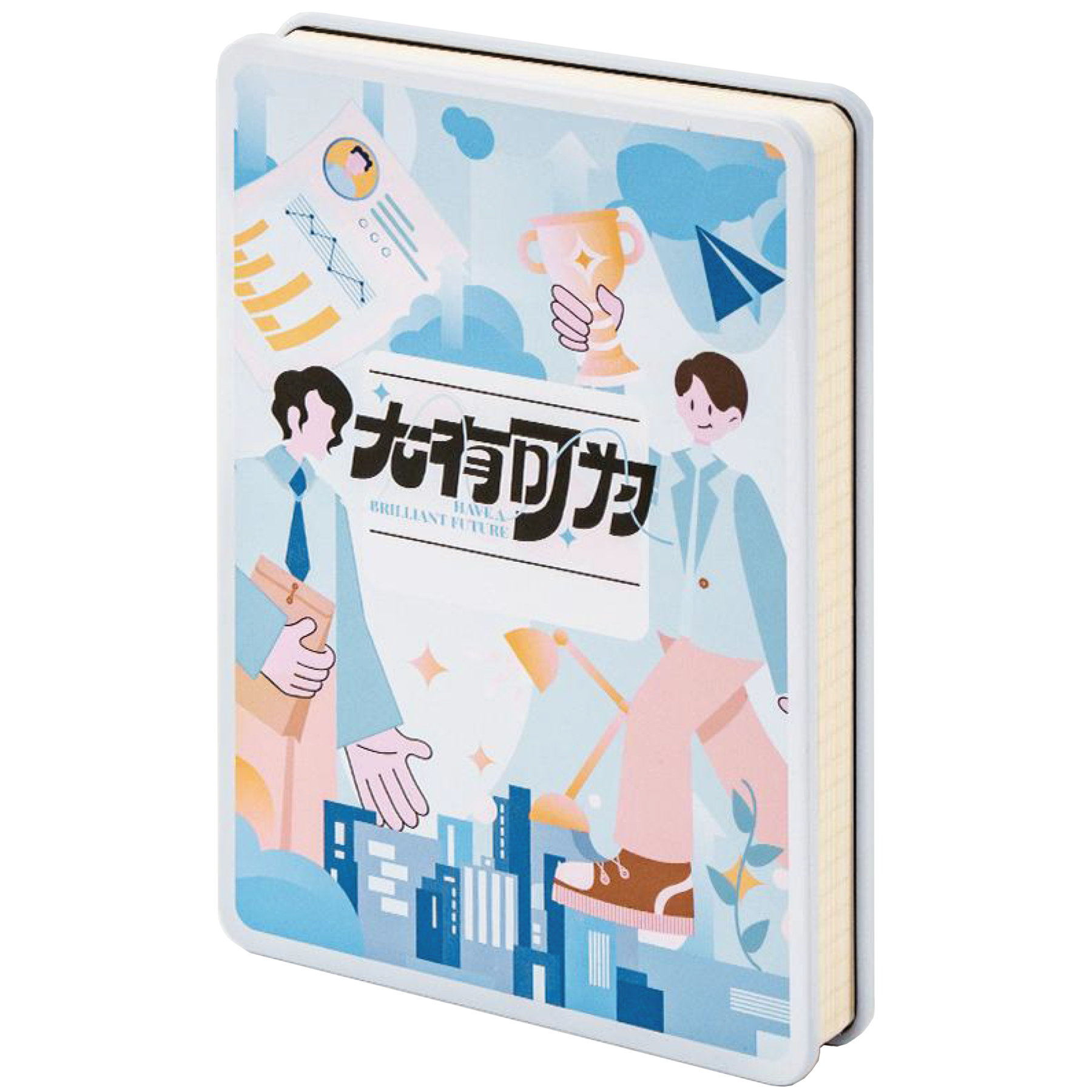 Metal-Framed Notebook