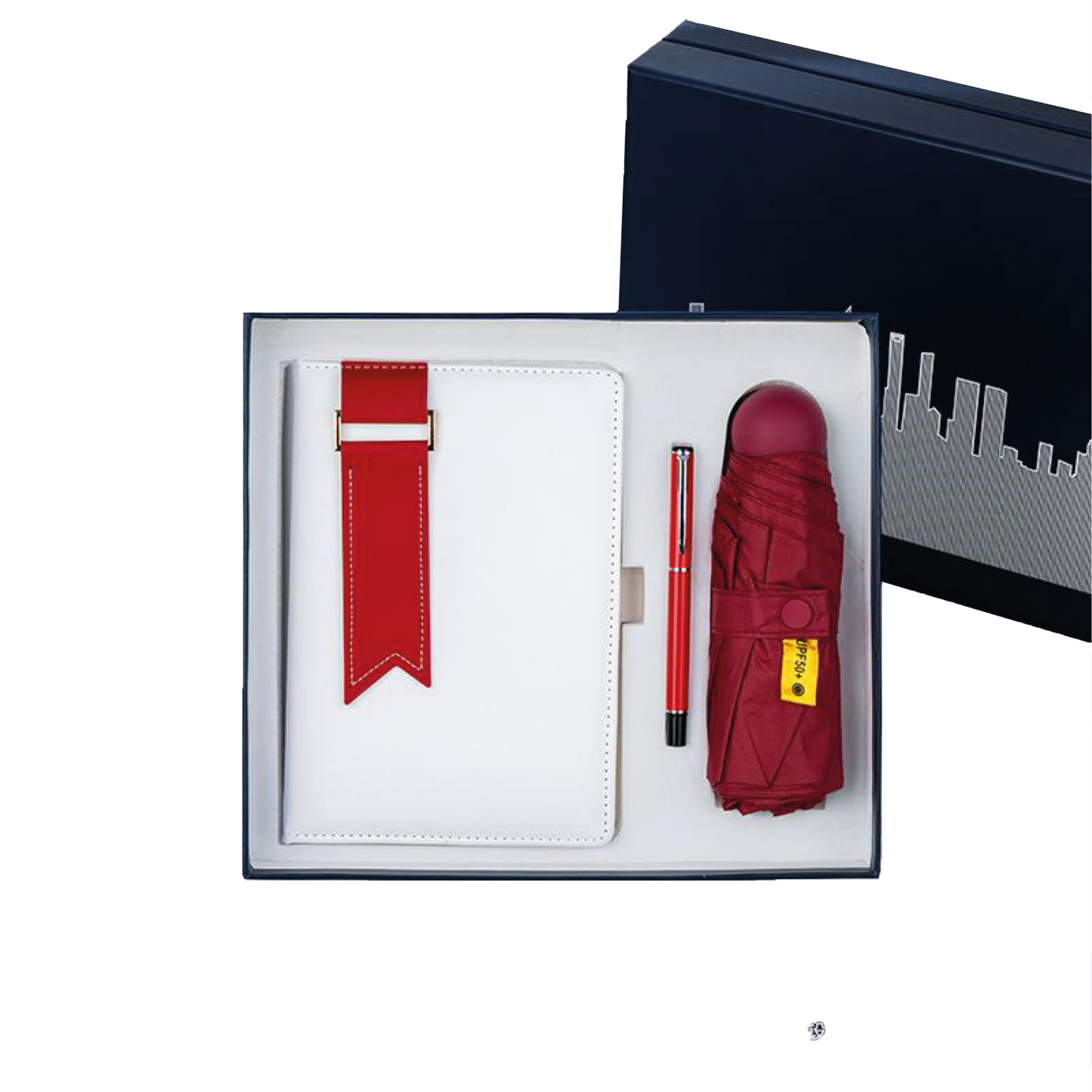 Gift Box 3 in 1 Notebook + Pen + Mini Umbrella