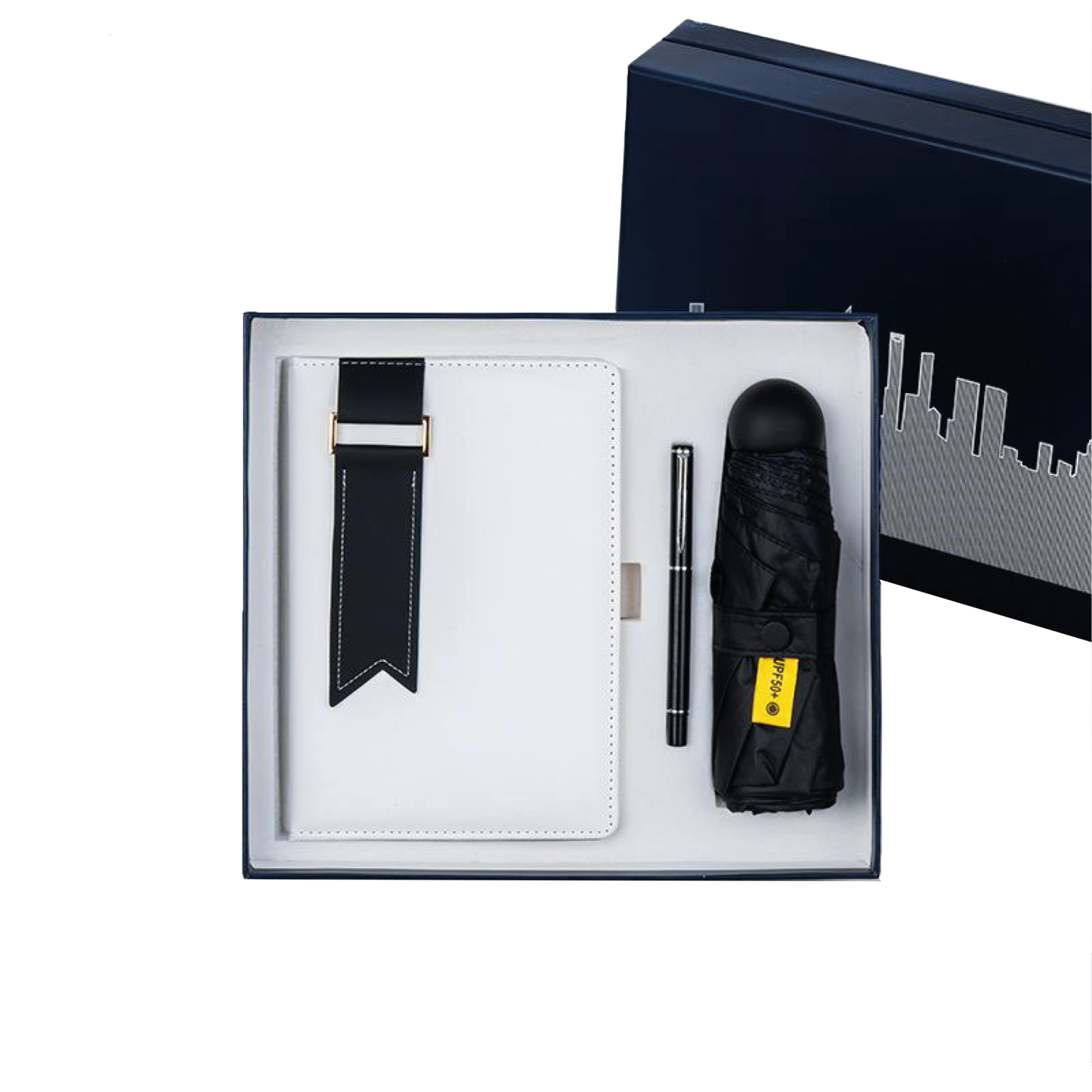Gift Box 3 in 1 Notebook + Pen + Mini Umbrella