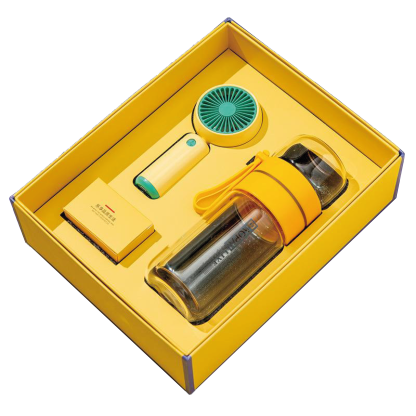 Gift Box Mini Fan + Bottle