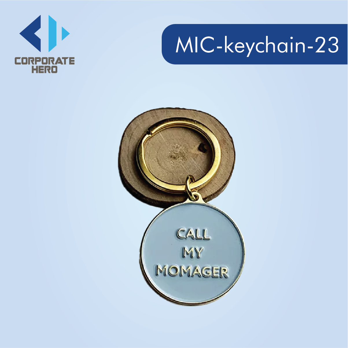 Fancy Logo Metal Keychain Custom Personalized