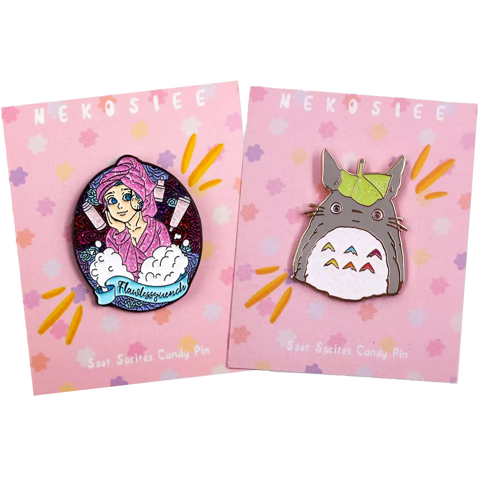 100% Handmade Enamel Painted Lapel Pin 