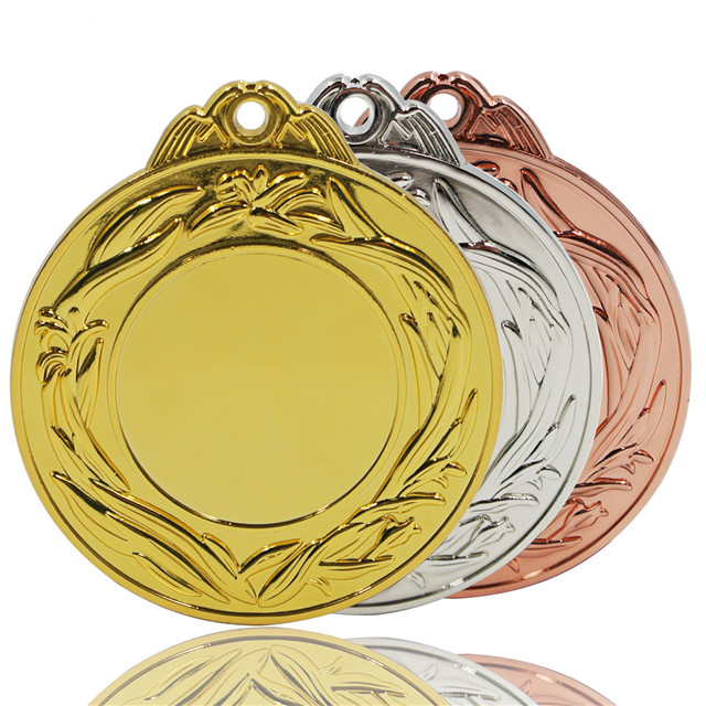 Gold Silver Copper Blank Medal Custom Personalized