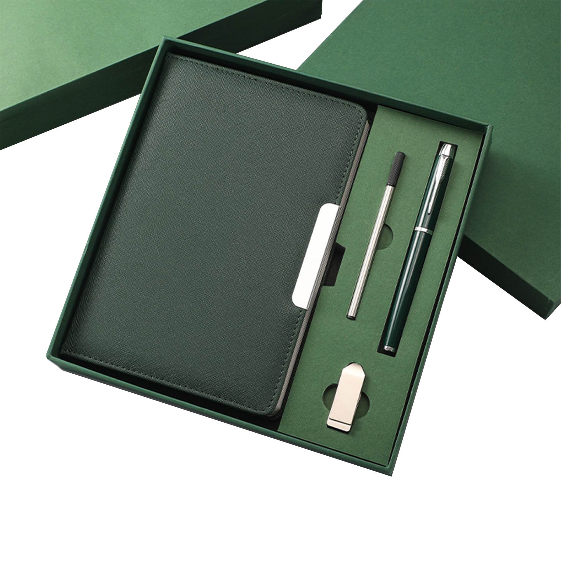 Gift Set 4 in 1 Notebook + Metal Pen + Pen Refill + Pendrive