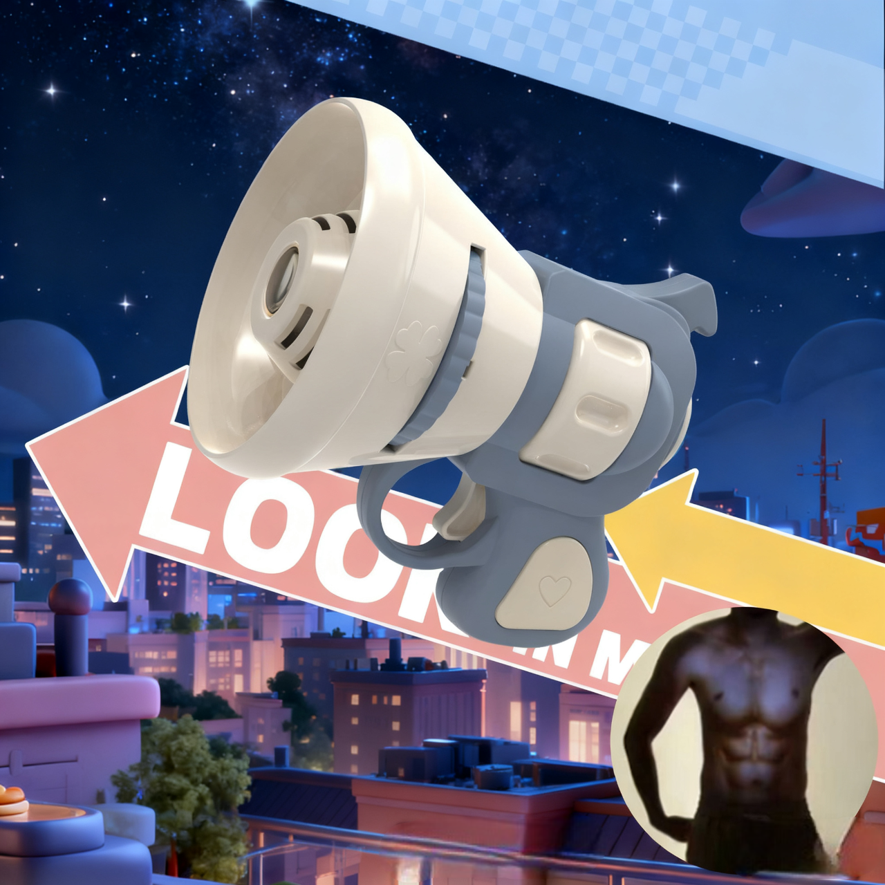 The Ultimate Prank Gun: Project a 6-Pack & Play Hilarious Voice Messages - MyFacepajamasAU