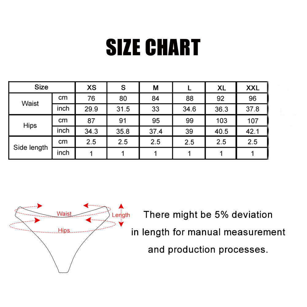 Custom Photo Panty Personalised Christmas Face Thong Panty for Women - MyFaceSocksAu