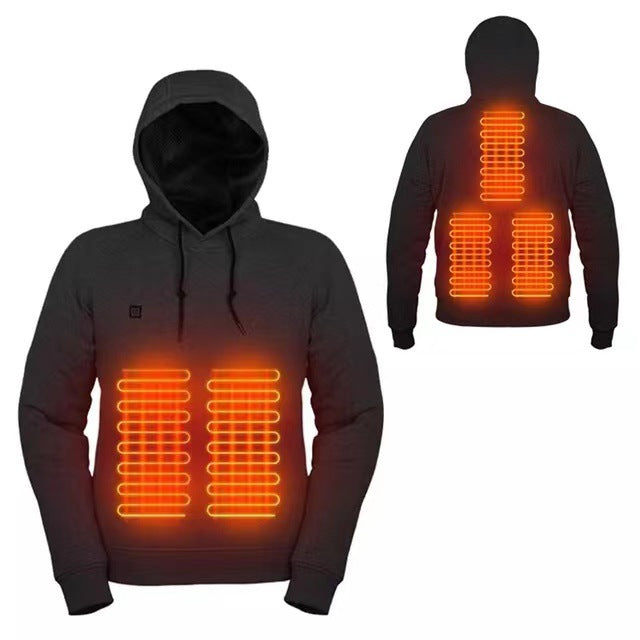 Heated Hoodie for Men Women Unisex Heating Sweatshirt Winter Gifts For Lover Friends - MyFacepajamasAU