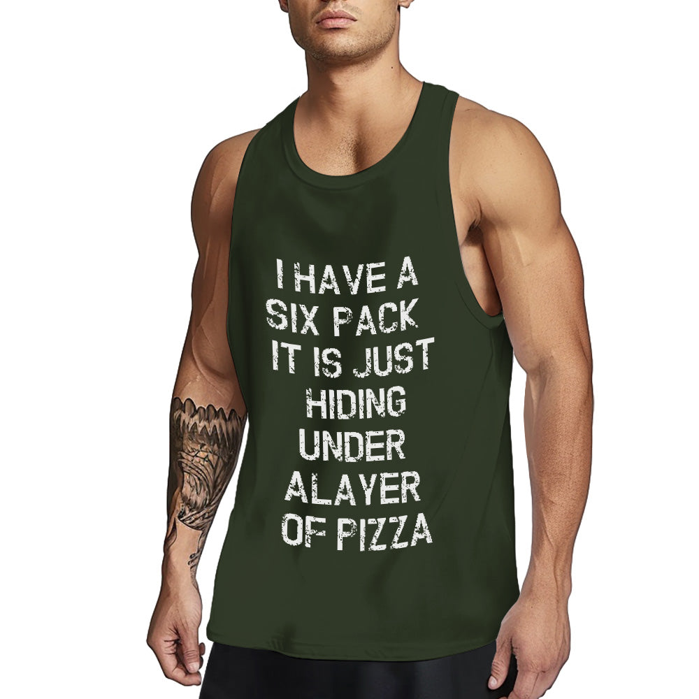 Custom Text Tank Top Mens Funny Gym Workout Tee - MyFacepajamasAU