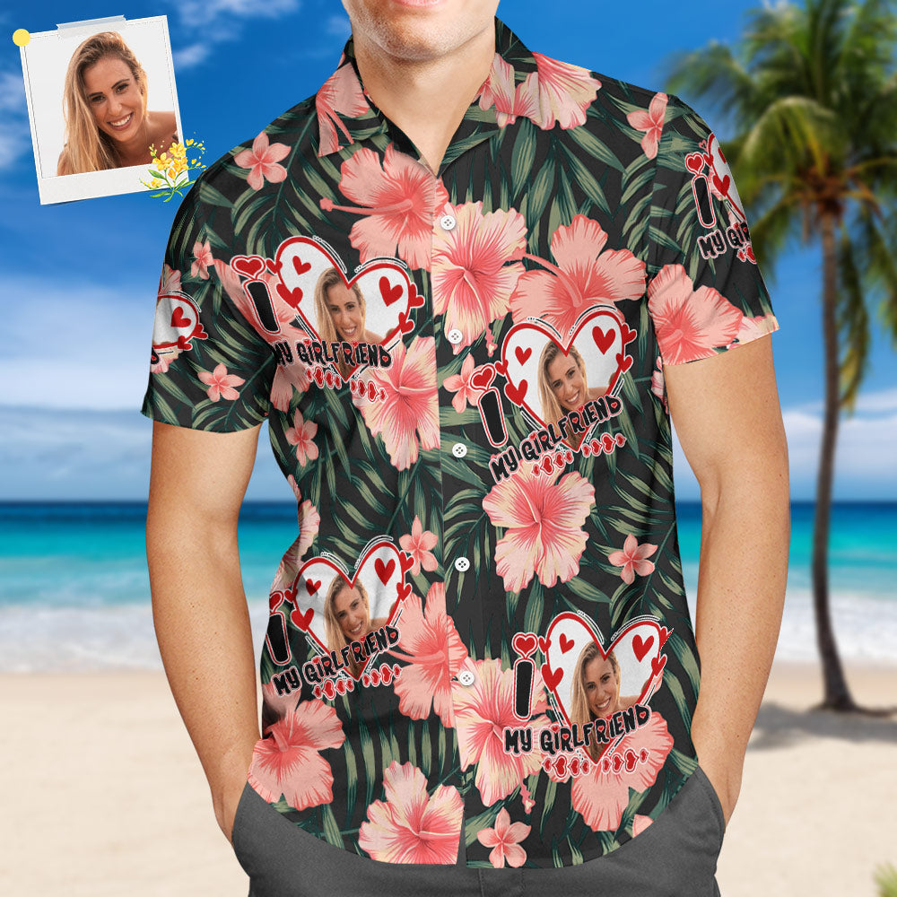 Custom Face Hawaiian Shirt All Over Print Funky Personalised Shirt For Boyfriend - MyFacepajamasAU