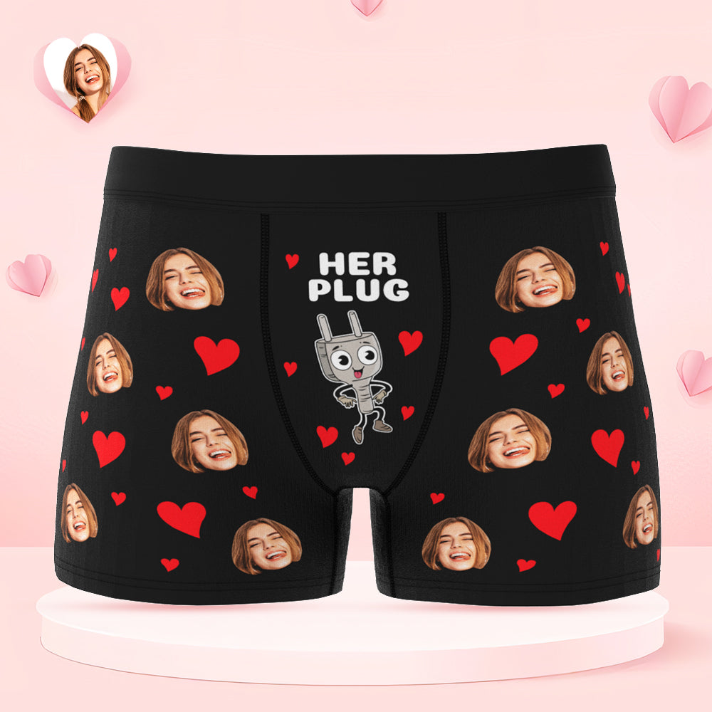 Custom Face Couple Underwear Personalised Boxer Briefs and Panties Valentine's Day Gifts - MyFacepajamasAU