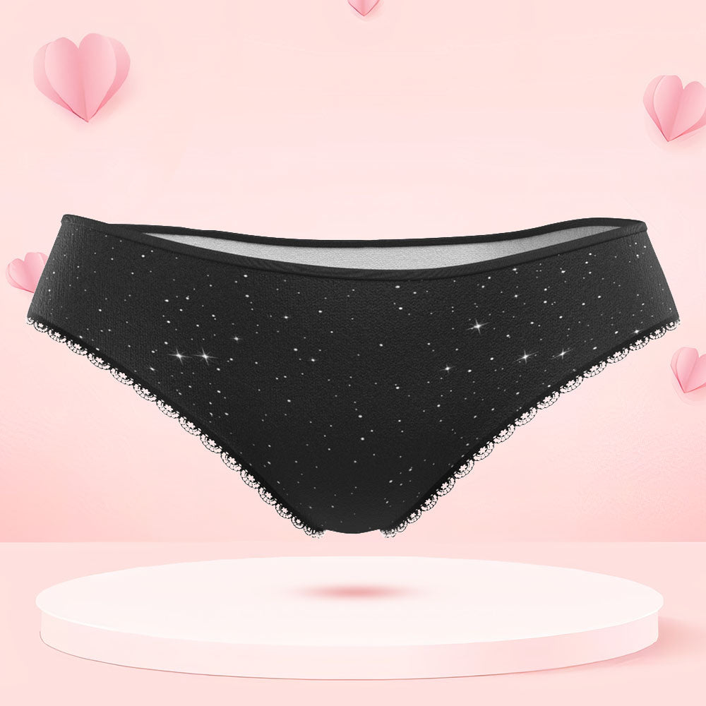Custom Face Panties Personalised Photo Women's Lace Panties USE THE FORCE Valentine's Day Gift - MyFacepajamasAU
