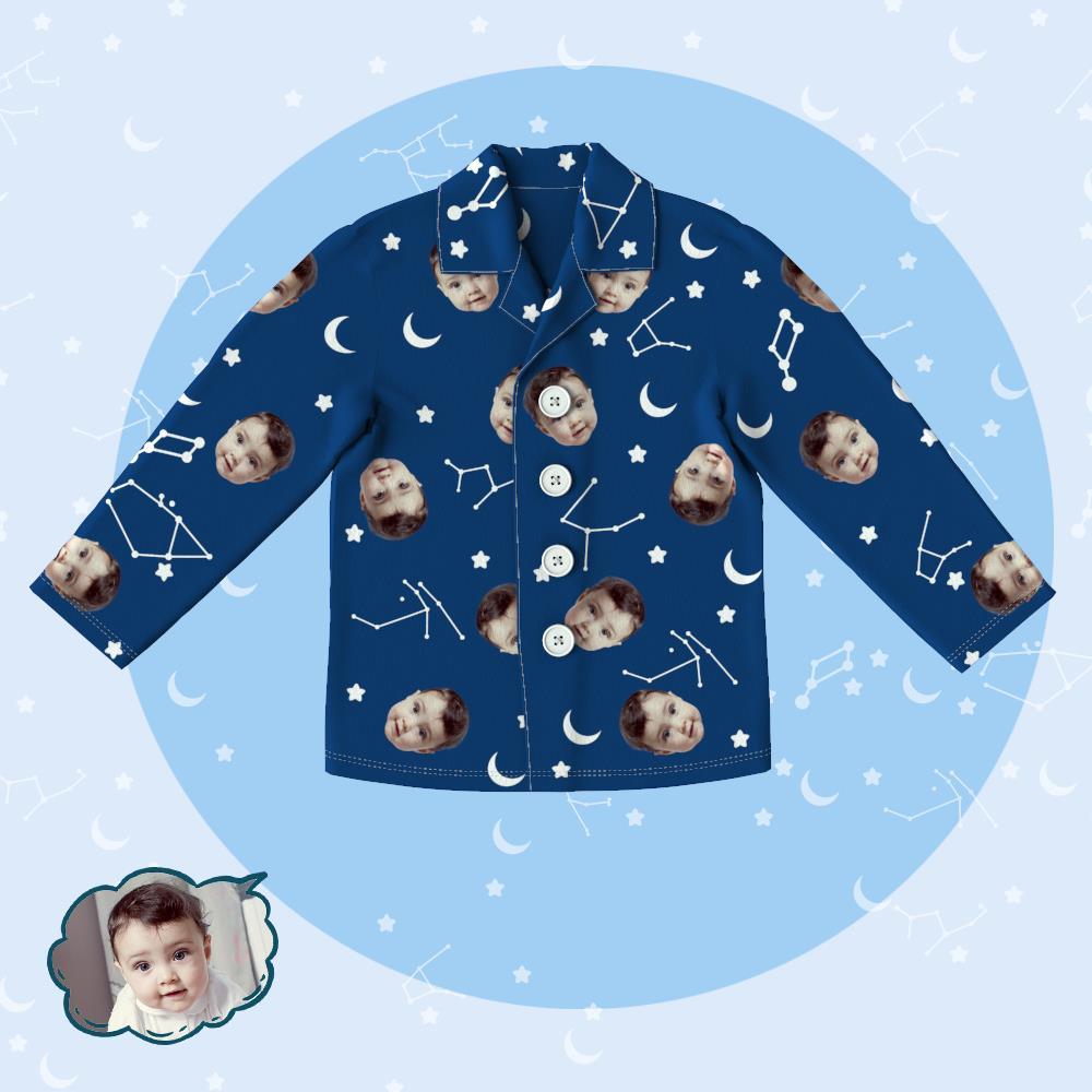 Custom Photo Family Pajama Tops/Pants Starry Sky Pajama - MyFacepajamasAU