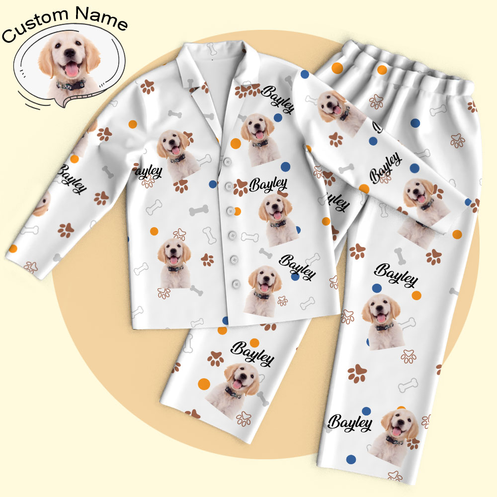 Custom Face Pajamas Personalized Dog Cat Photo Pajamas Gifts For Pet Lover - MyFacepajamasAU
