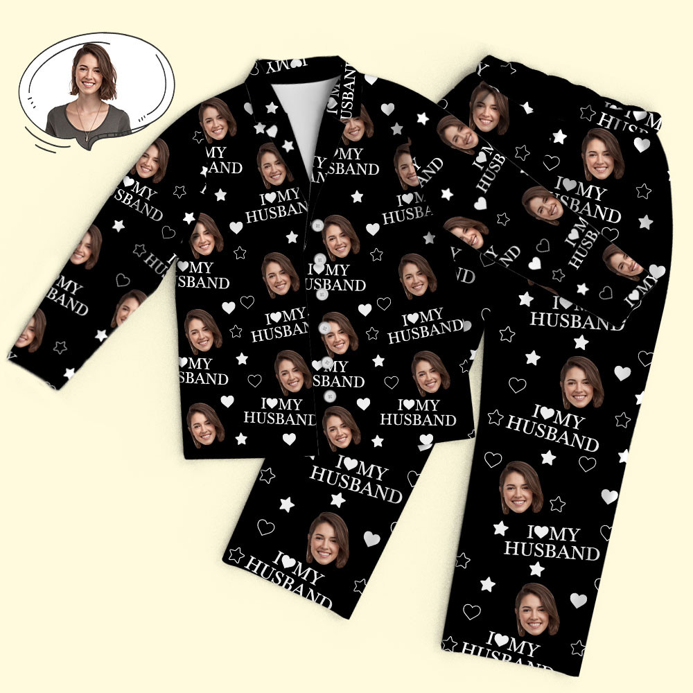 Custom Photo Every Day,I Love You More - Couple Personalized Custom Pajamas - Christmas Gift For Husband Wife,Anniversary
