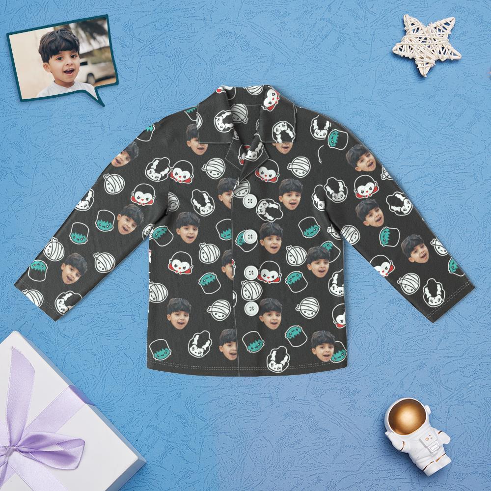 Custom Face Children's Cartoon Monster Pajamas For Kids - MyFacepajamasAU
