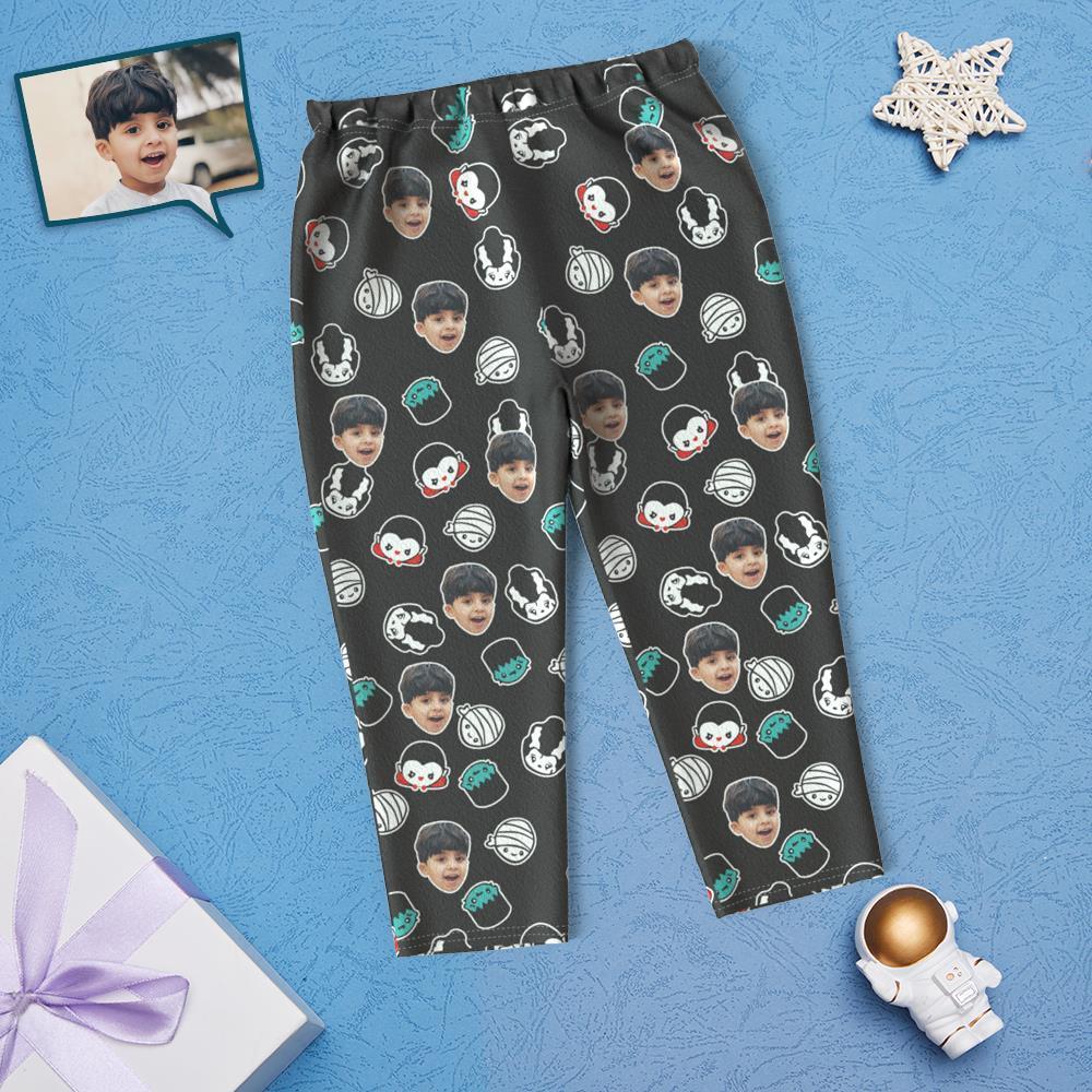 Custom Face Children's Cartoon Monster Pajamas For Kids - MyFacepajamasAU