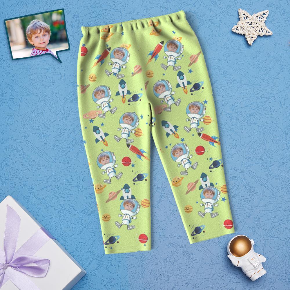 Custom Face Children's Pajamas Space Print Astronaut - MyFacepajamasAU