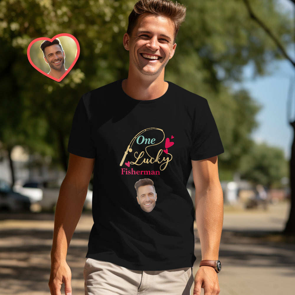 Custom Couple Matching T-shirts Best Catch Personalized Matching Couple Shirts Valentine's Day Gift - MyFacepajamasAU