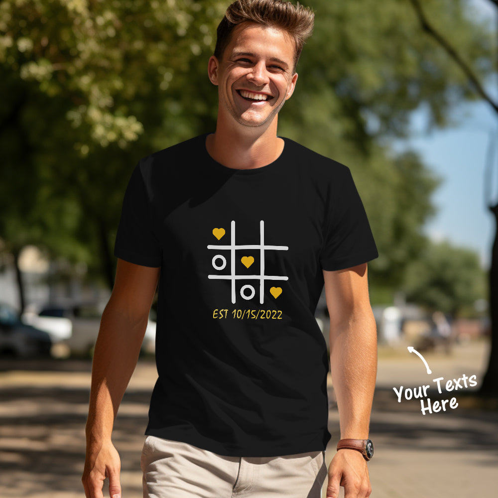 Custom Couple Matching T-shirts Love Always Wins Personalized Matching Couple Shirts Valentine's Day Gift - MyFacepajamasAU