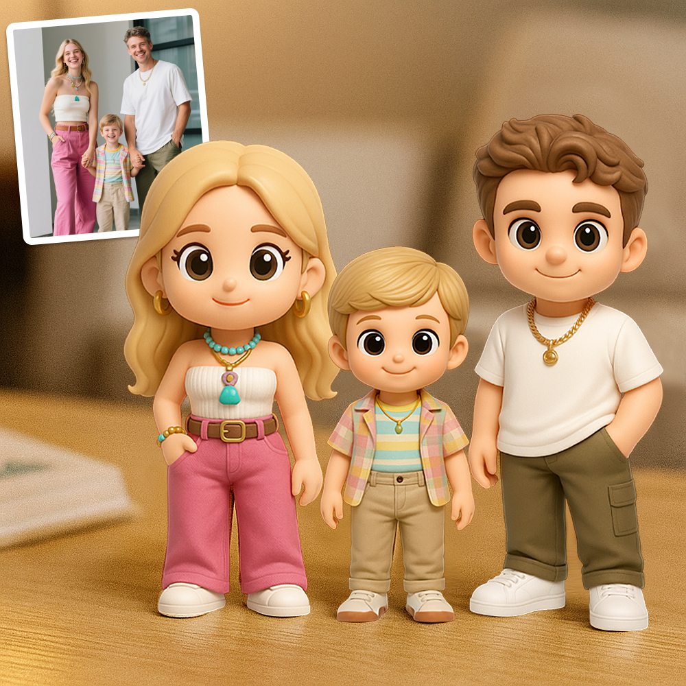 Personalized 3D Action Figure Turn Your Photo into a Unique Gift for Father Best Gift For Father - MyFacepajamasAU
