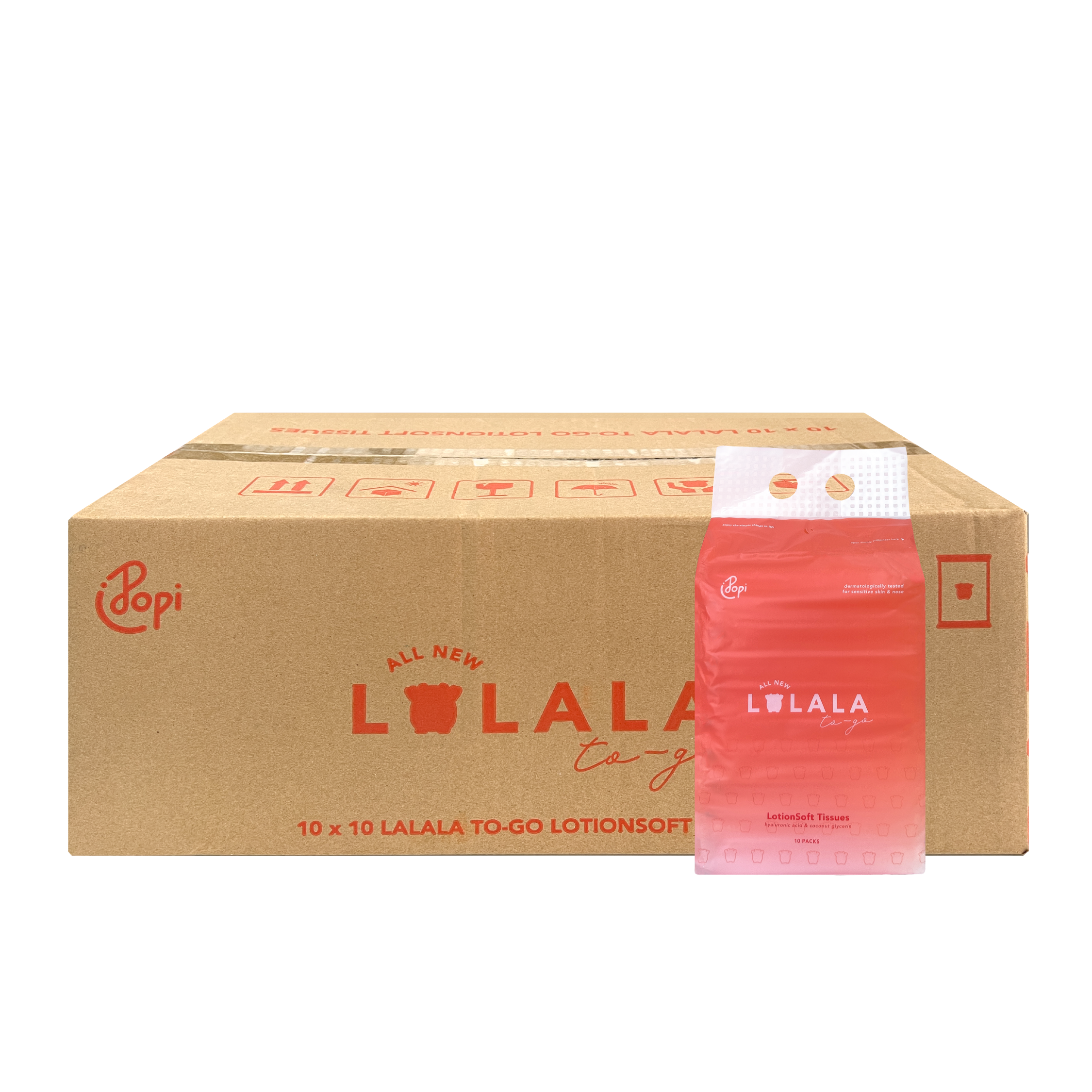 [100 packs] LaLaLa To-go 4 ply Lotion Tissues 30 pulls