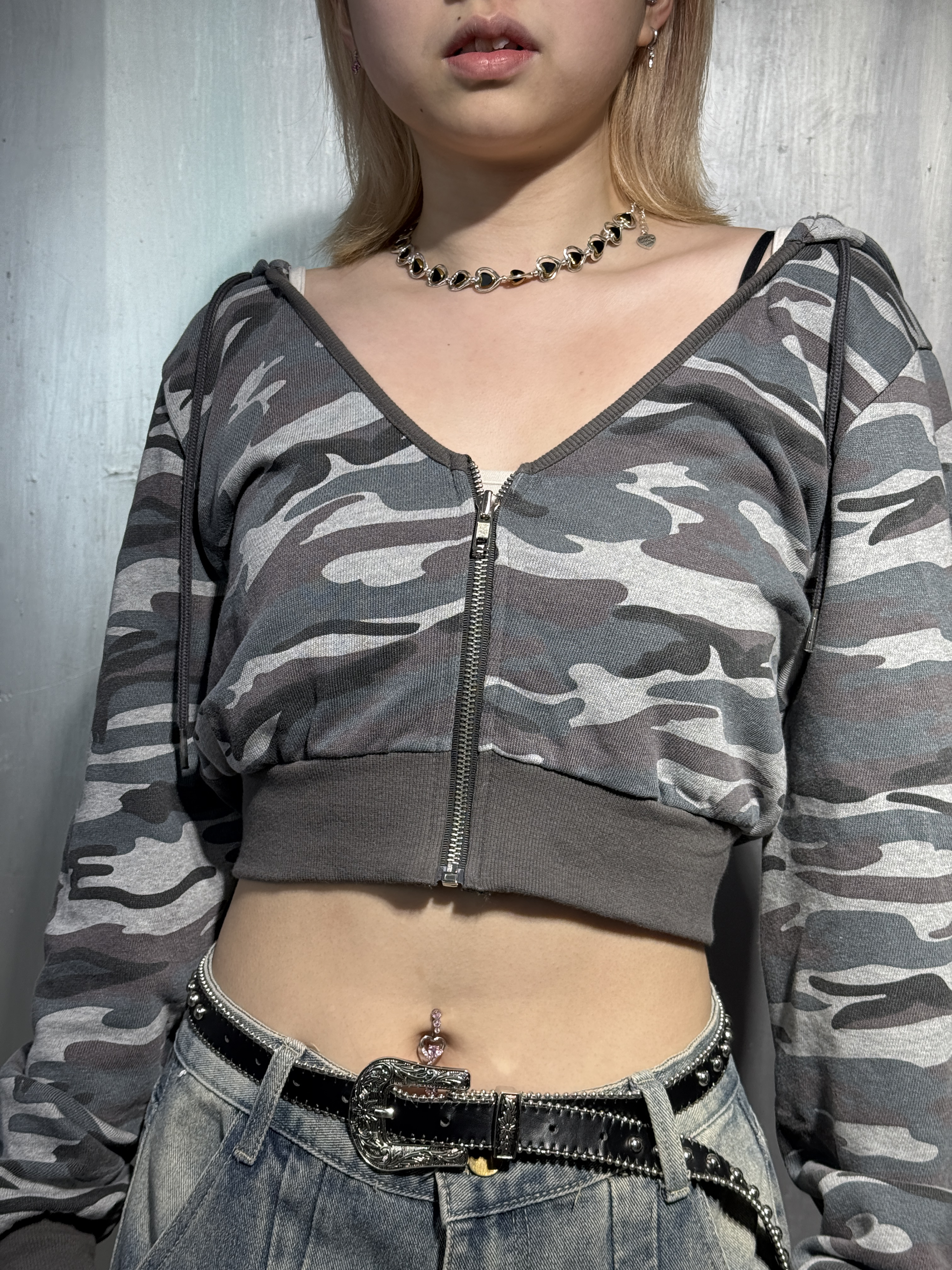「 ✦CAMO CROP JACKET✦ 」