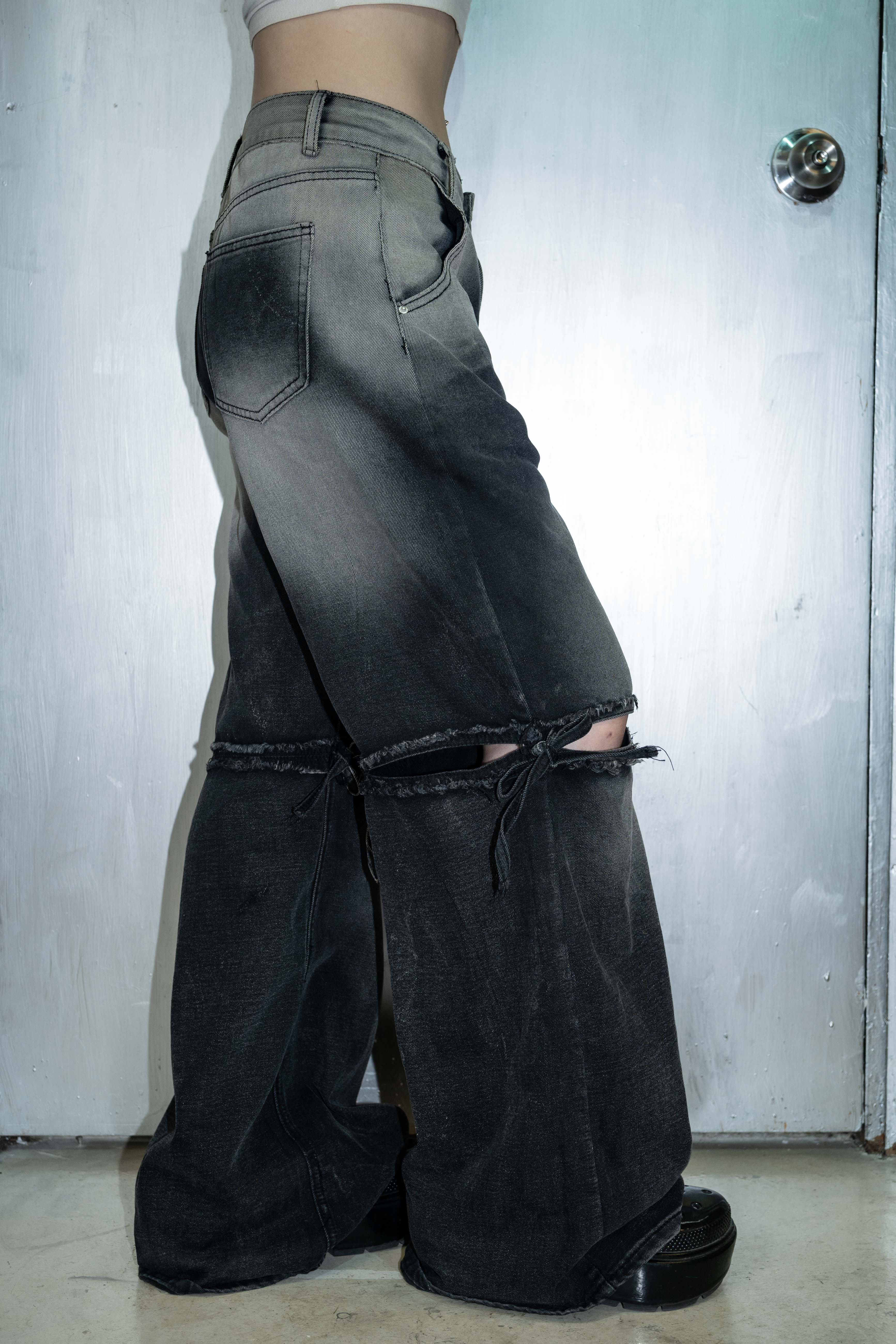 「 ✦RIBBON N LINE IN JEANS✦ 」