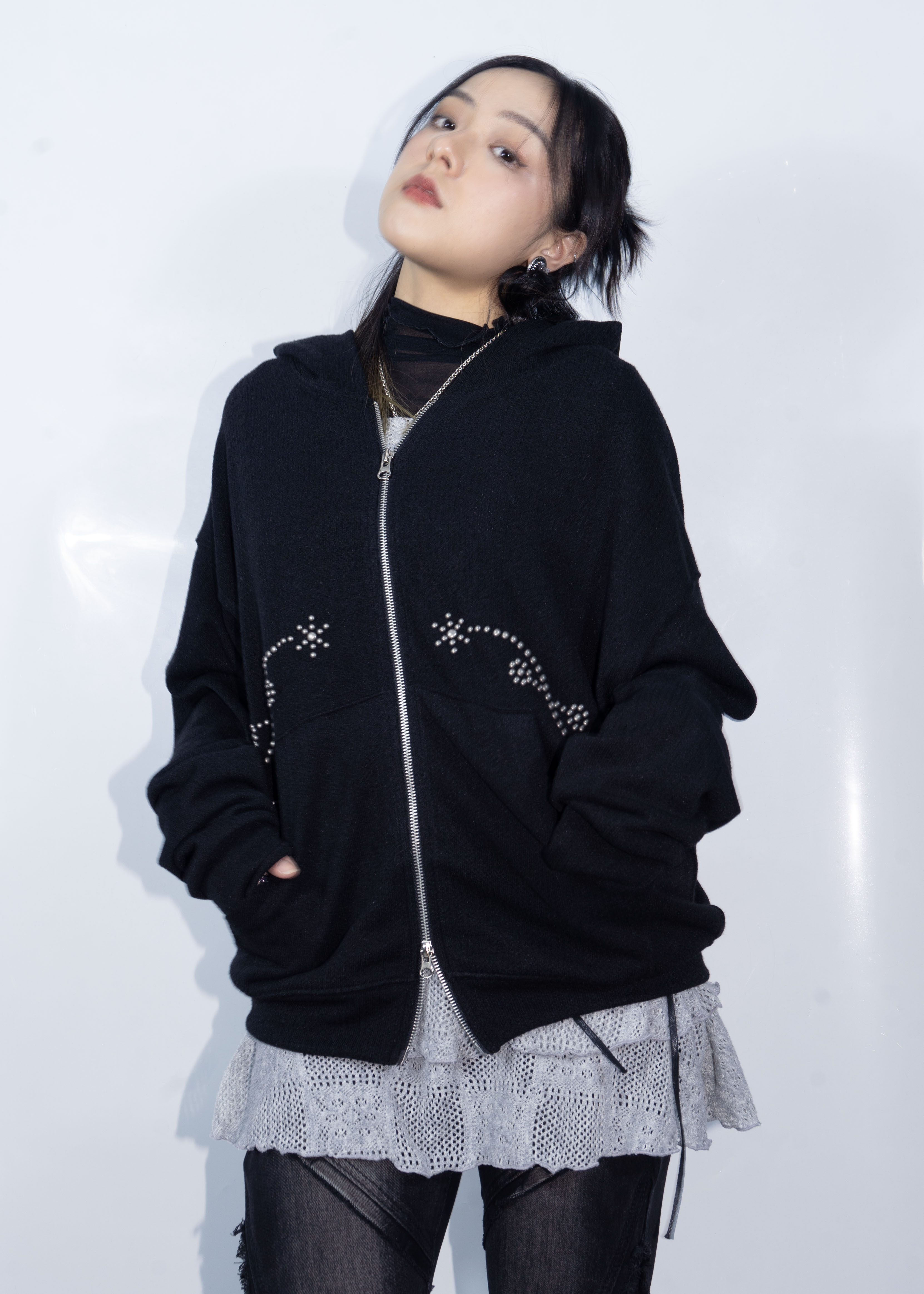 Plain Y2K Zipper Jacket Plain Y2K Zipper Jacket