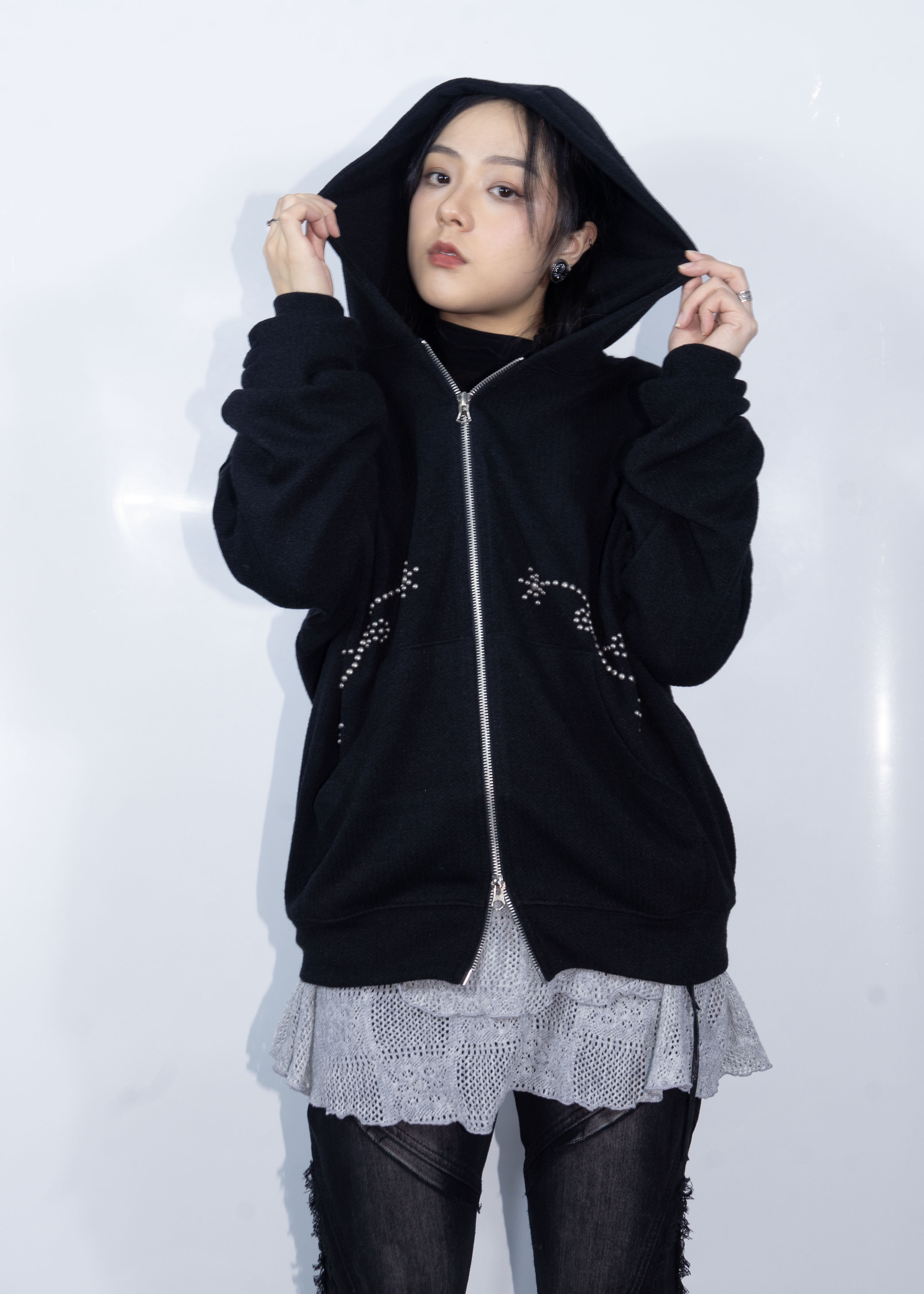 Plain Y2K Zipper Jacket