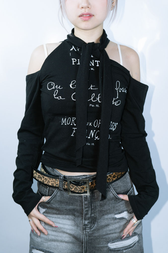 KR PRINT OFF SHOULDER TOP