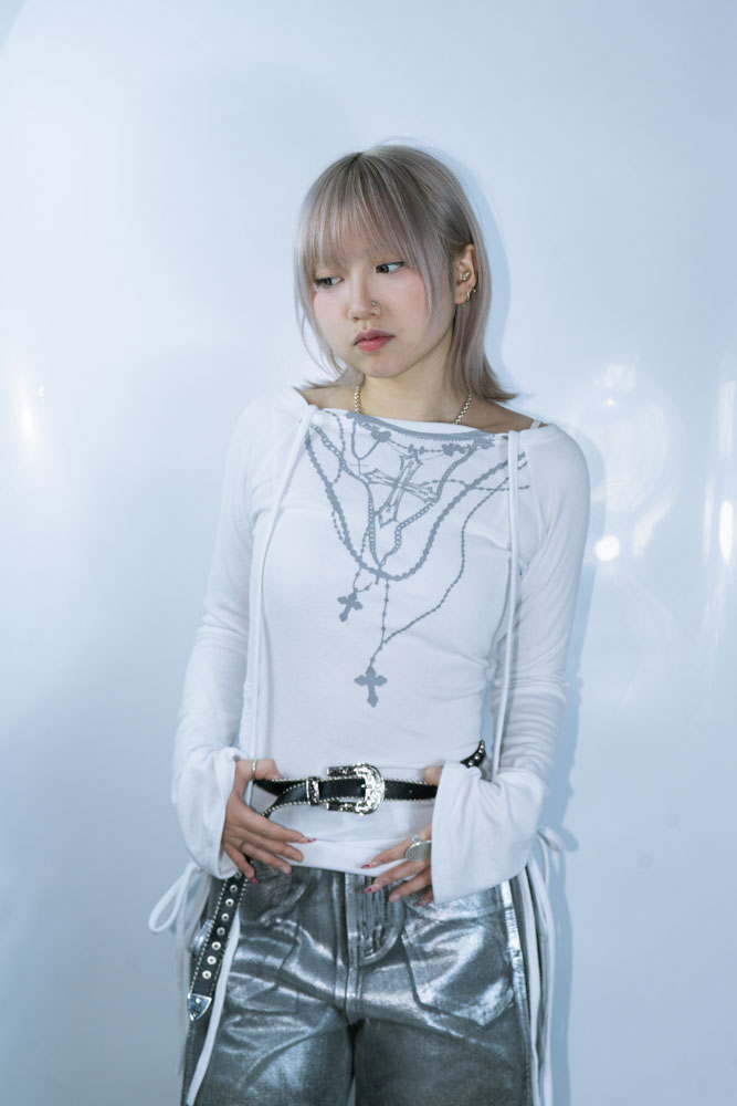 Y2K FAKE NECKLACE IN TOP