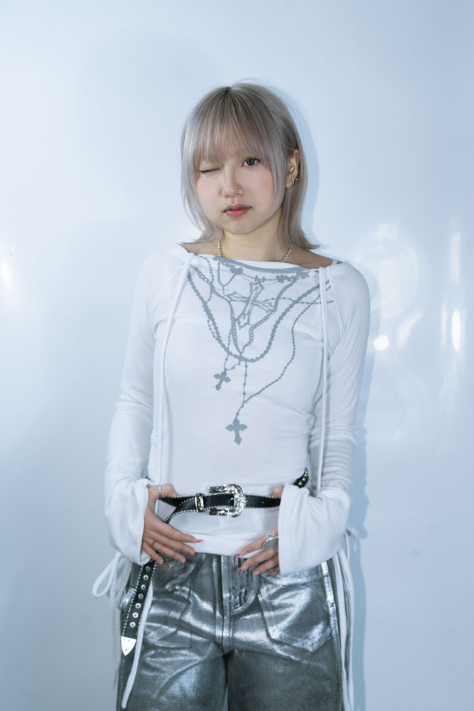 Y2K FAKE NECKLACE IN TOP