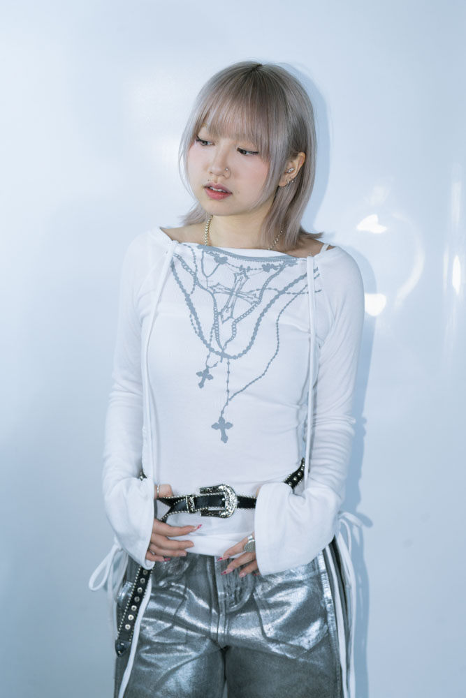 Y2K FAKE NECKLACE IN TOP