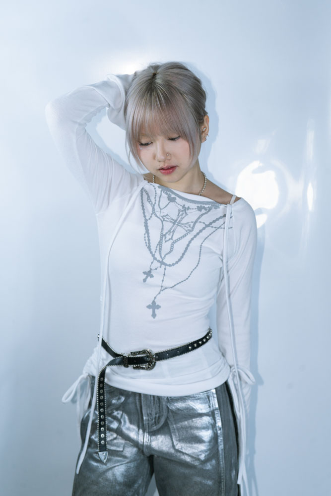 Y2K FAKE NECKLACE IN TOP