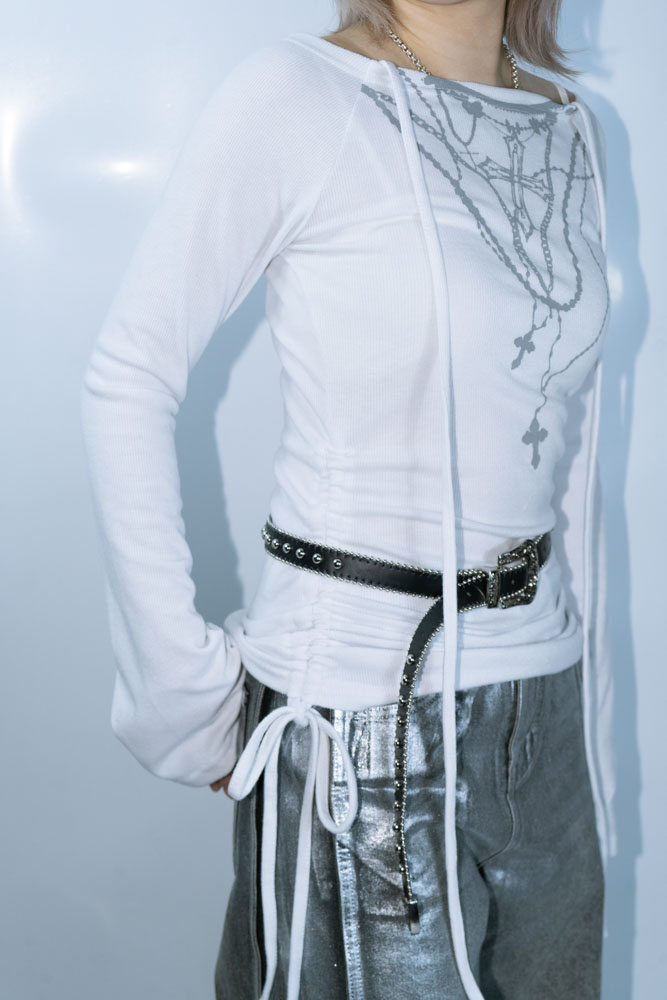 Y2K FAKE NECKLACE IN TOP