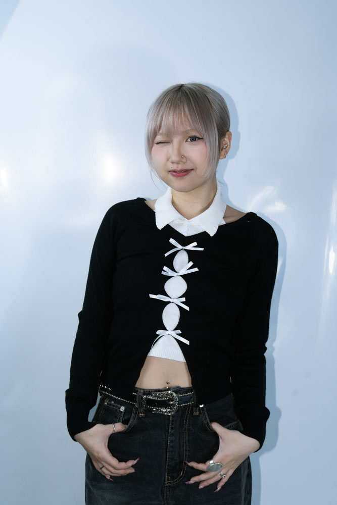 RIBBON 2 IN 1 CARDIGIAN