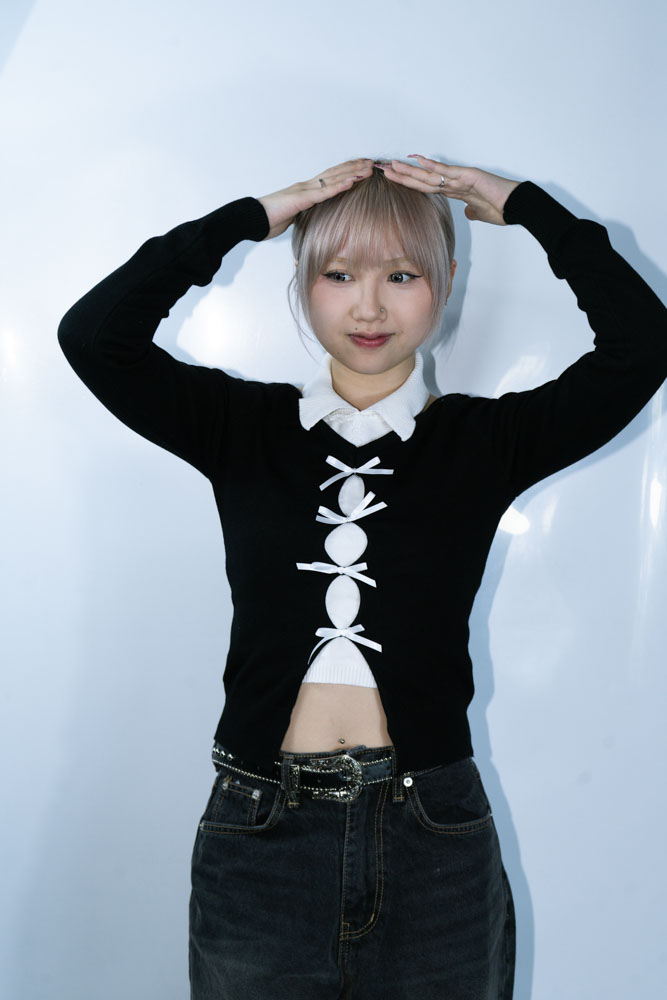 RIBBON 2 IN 1 CARDIGIAN