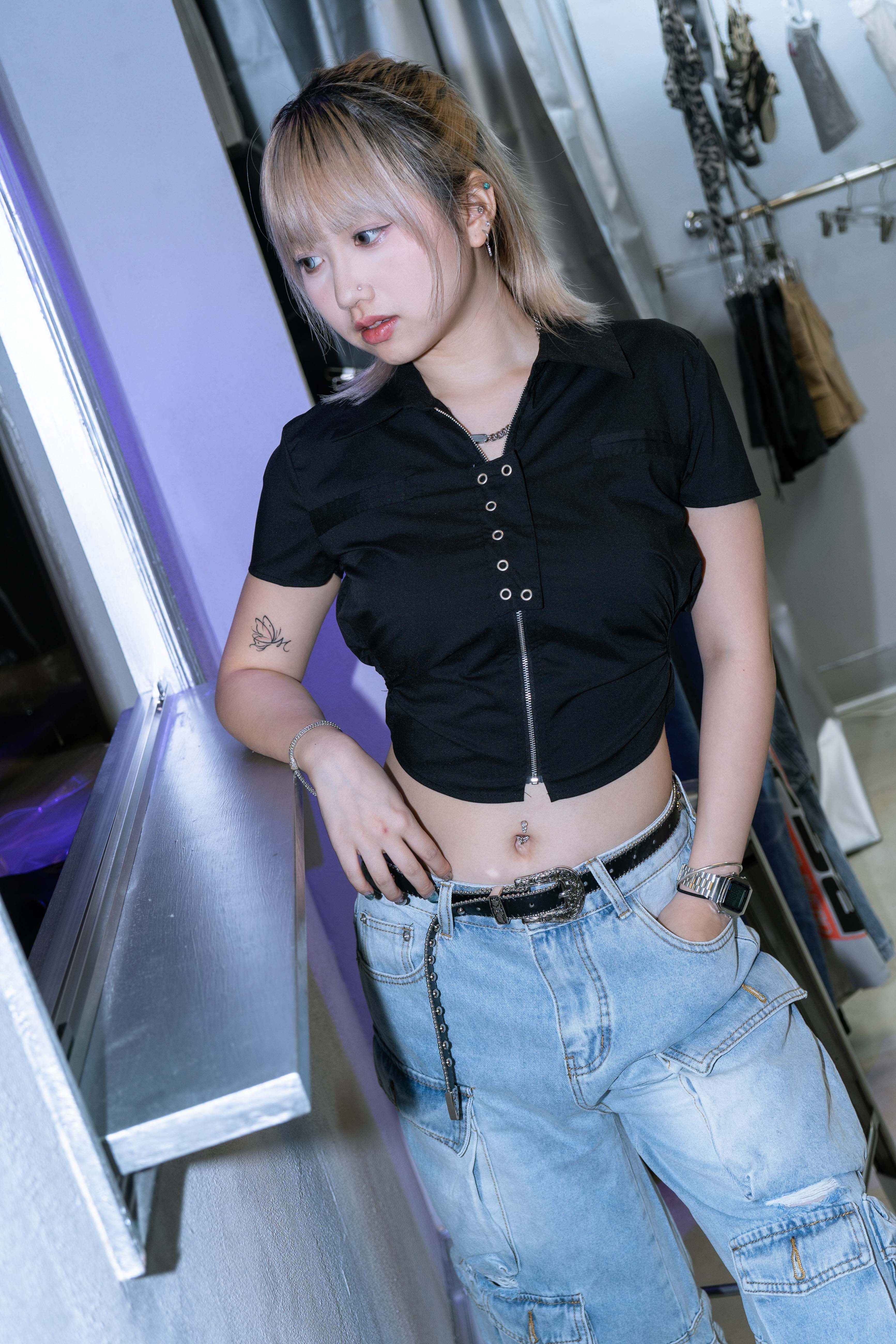 「 ✦Zipper front shirt✦ 」