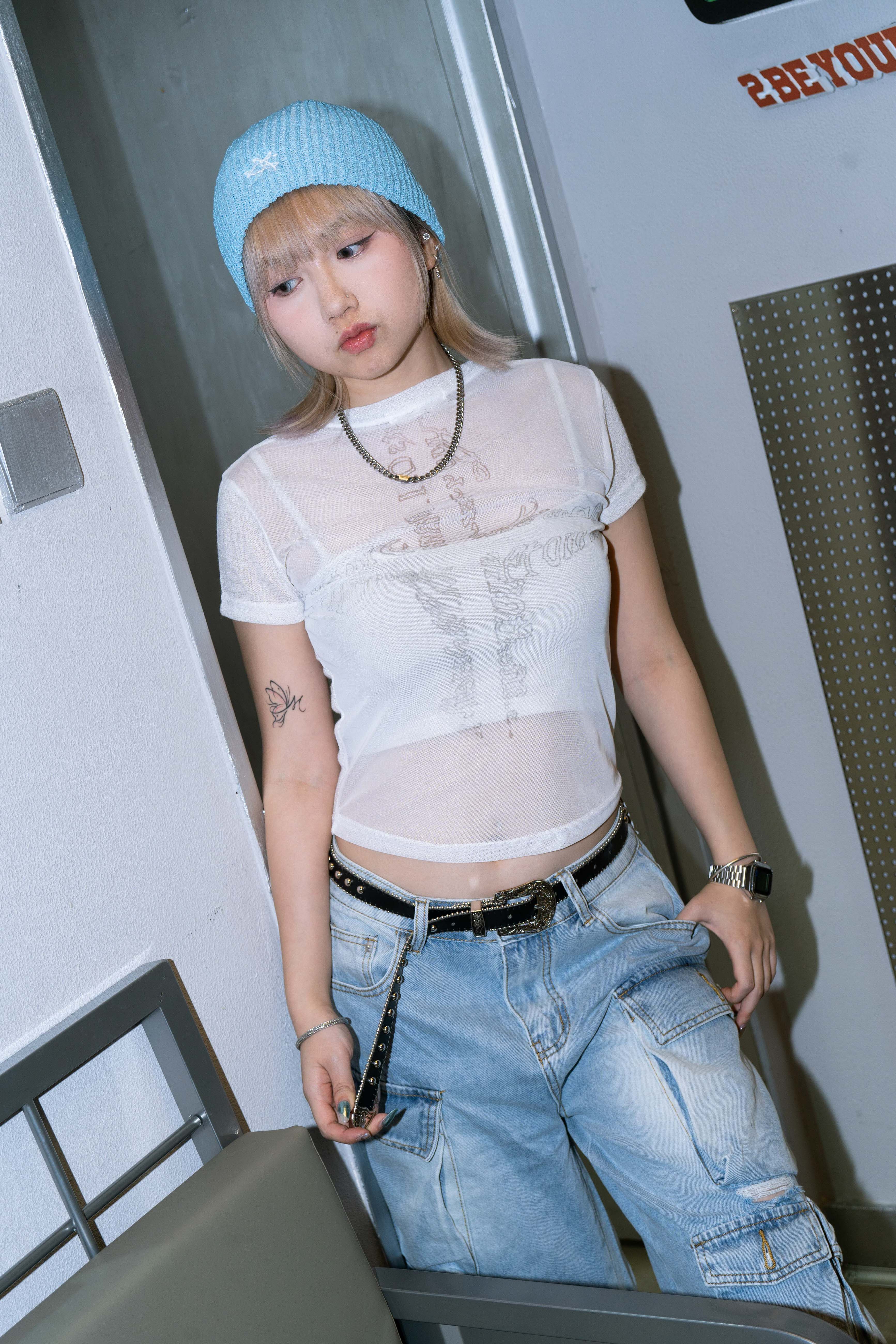 「 ✦Crossline see through top✦ 」
