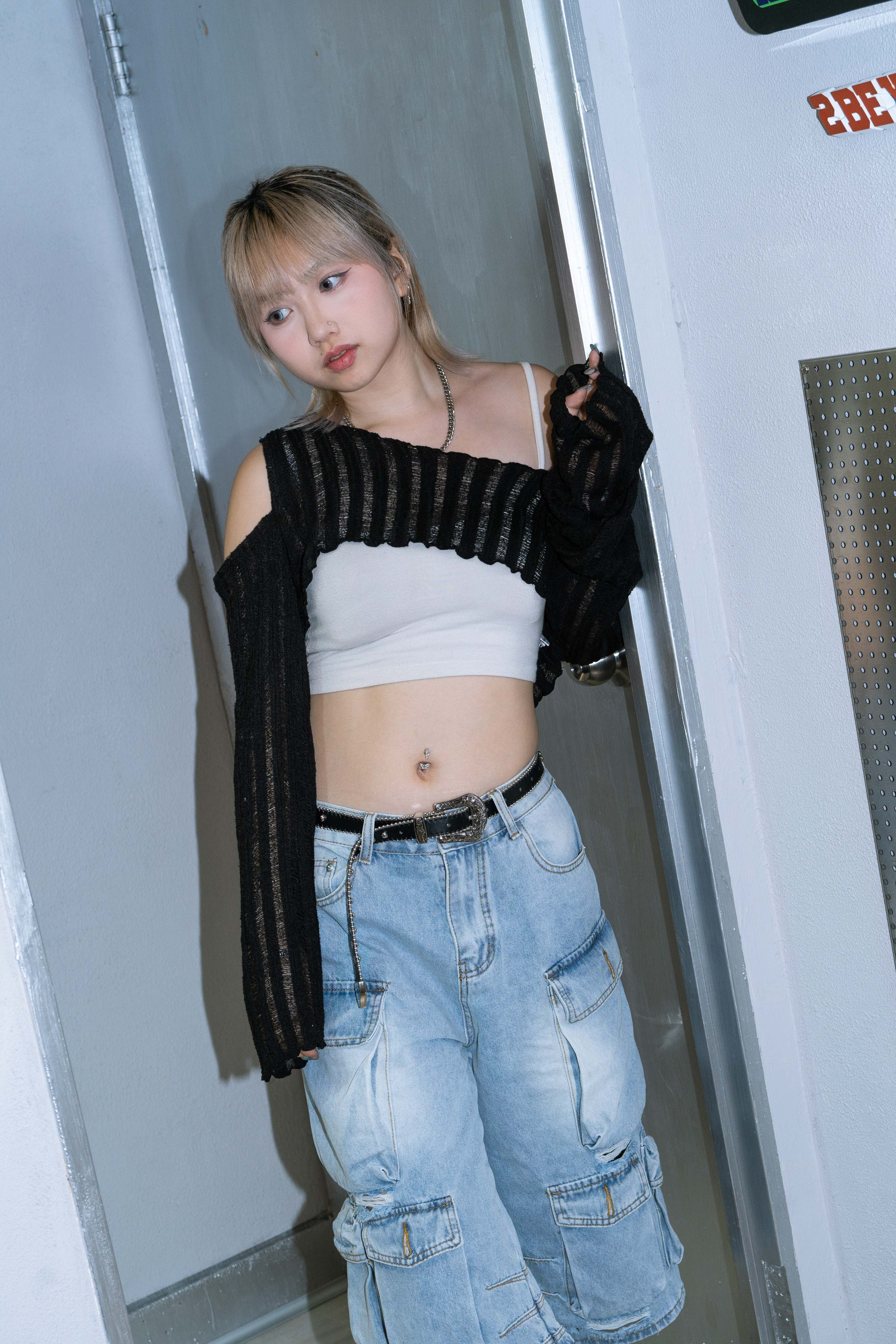「 ✦Off shoulder knitted shirt ✦ 」