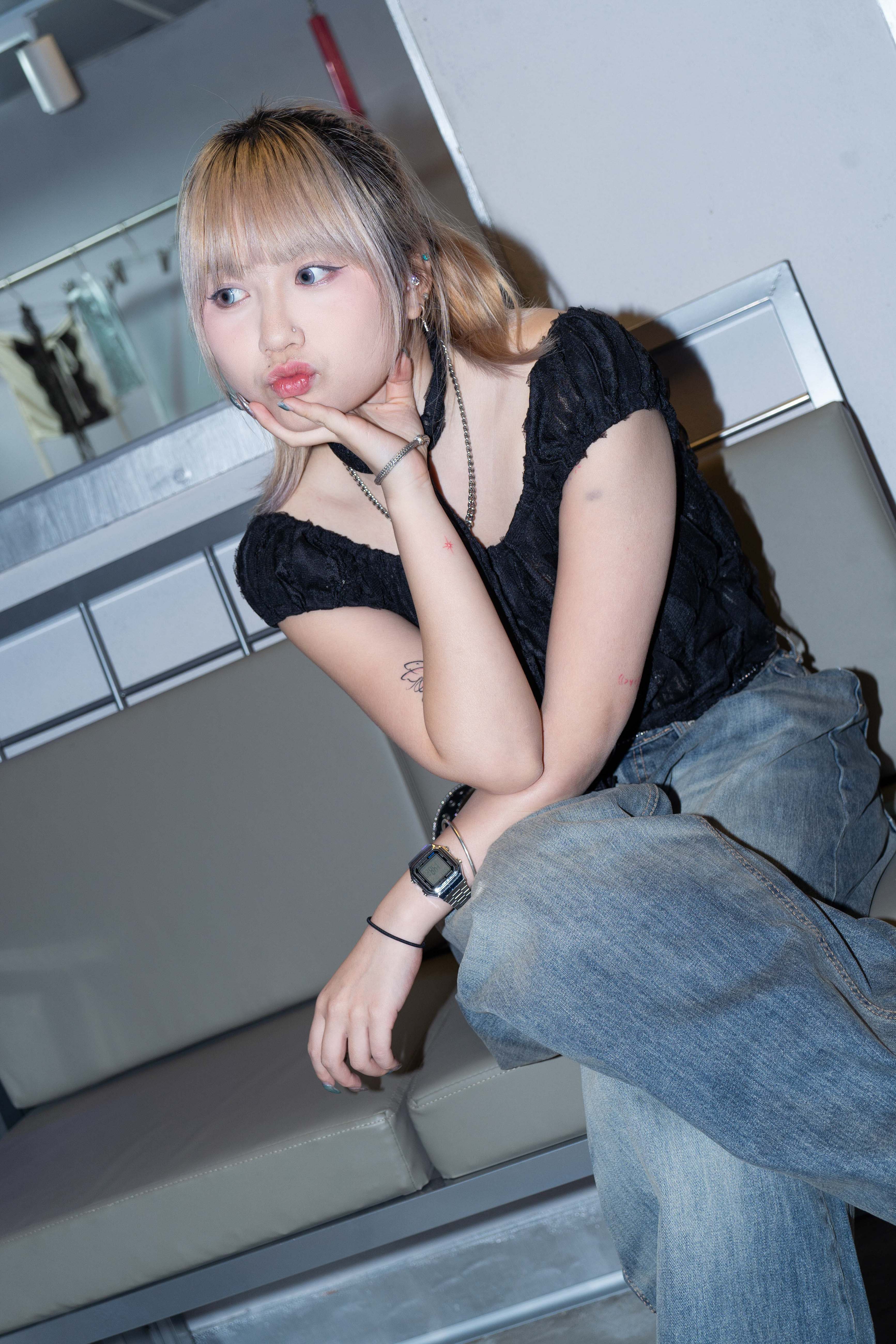 「 ✦Fluffy lace flower top✦ 」