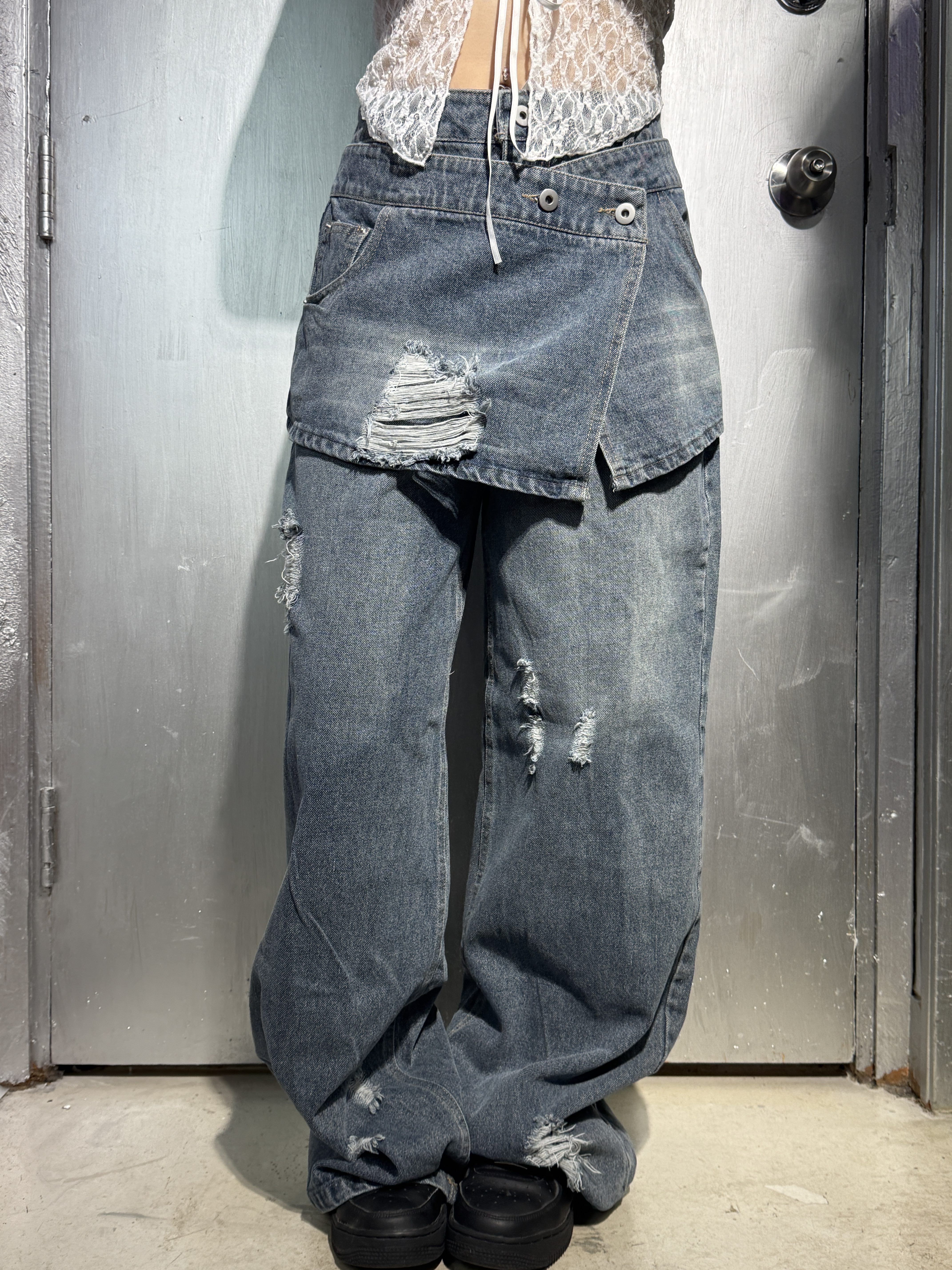 「 ✦LAYERING Y2K JEANS✦ 」