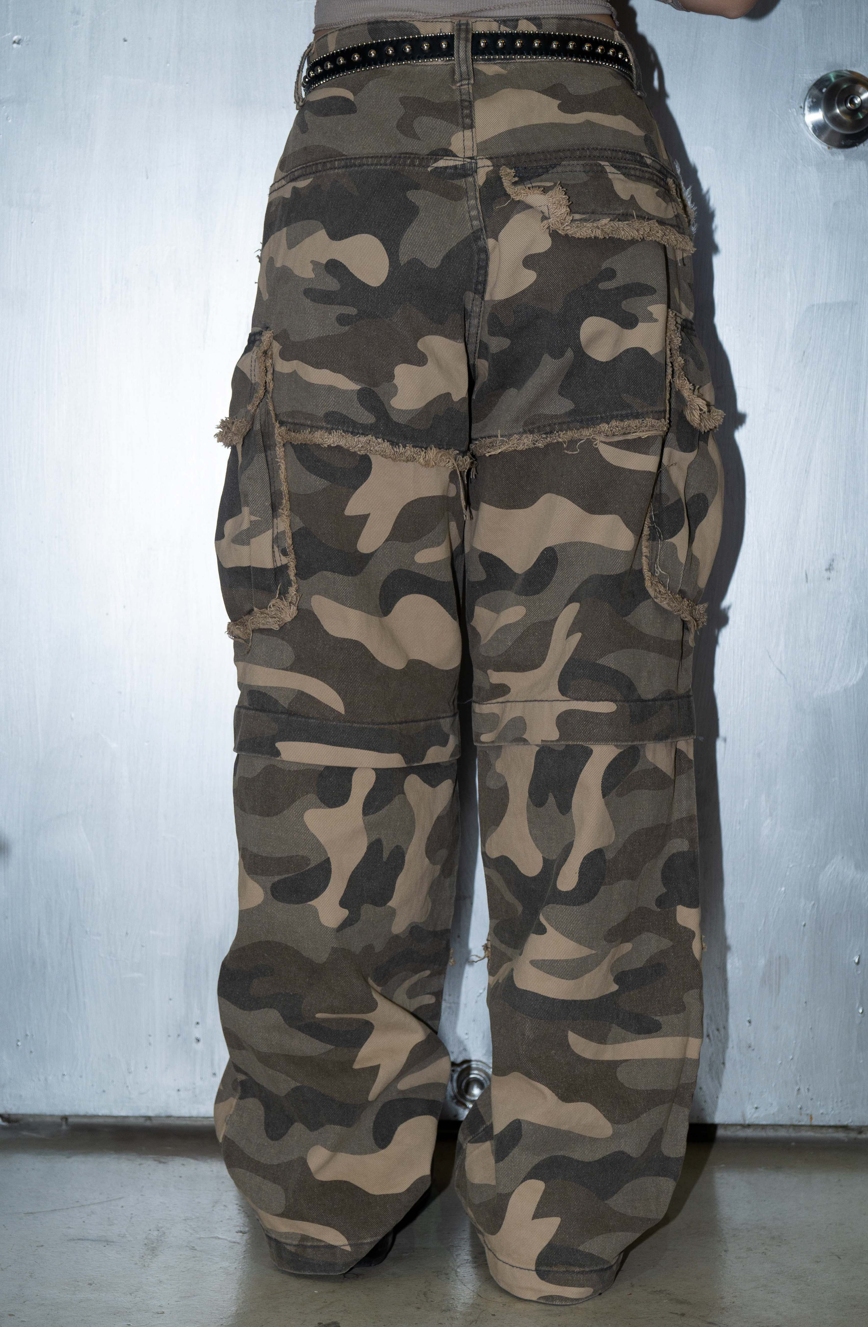 「 ✦CAMOUFLAGE FLUFFY JEANS✦ 」