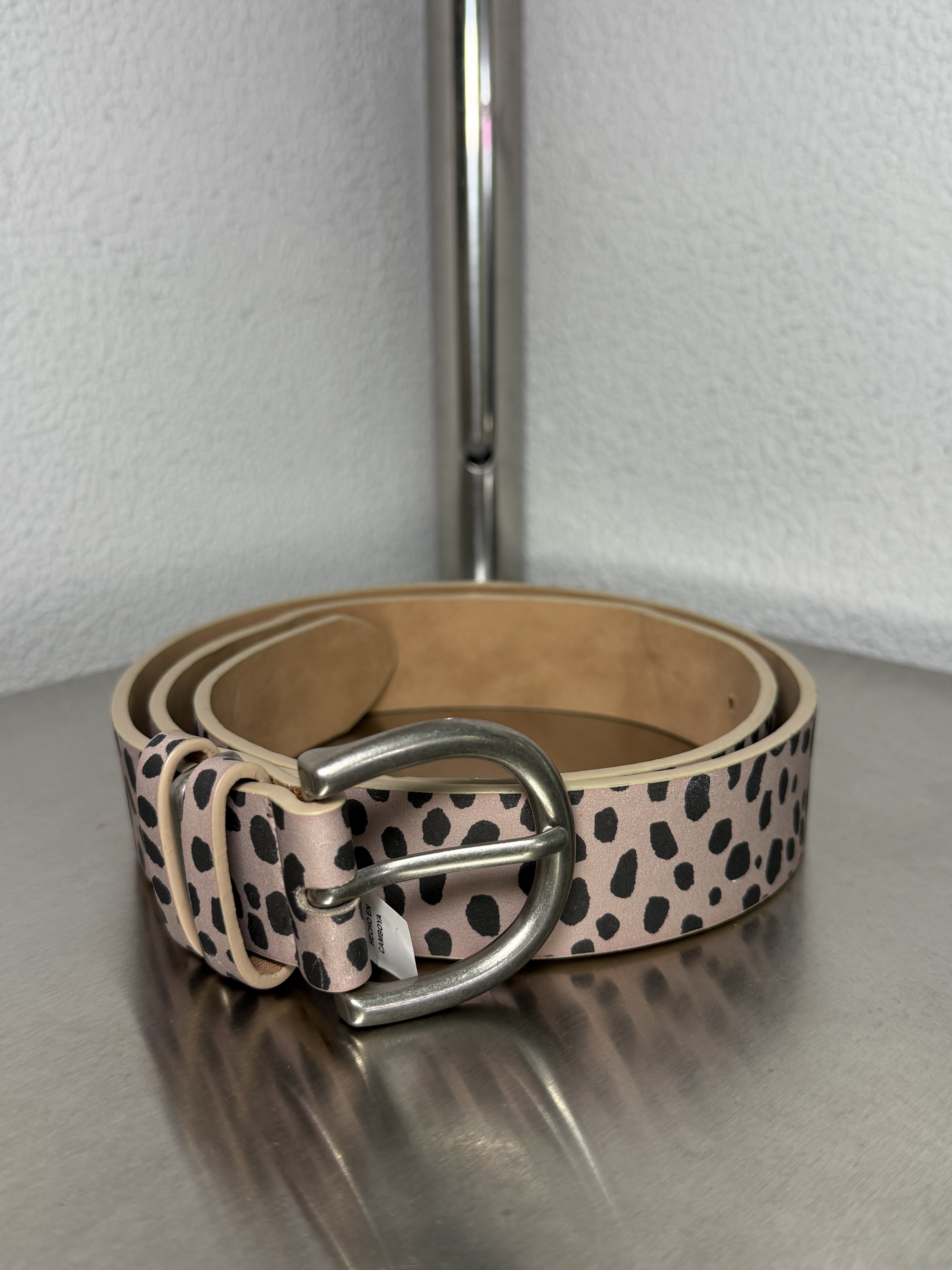 LEOPARD PRINTED VINTAGE BELT