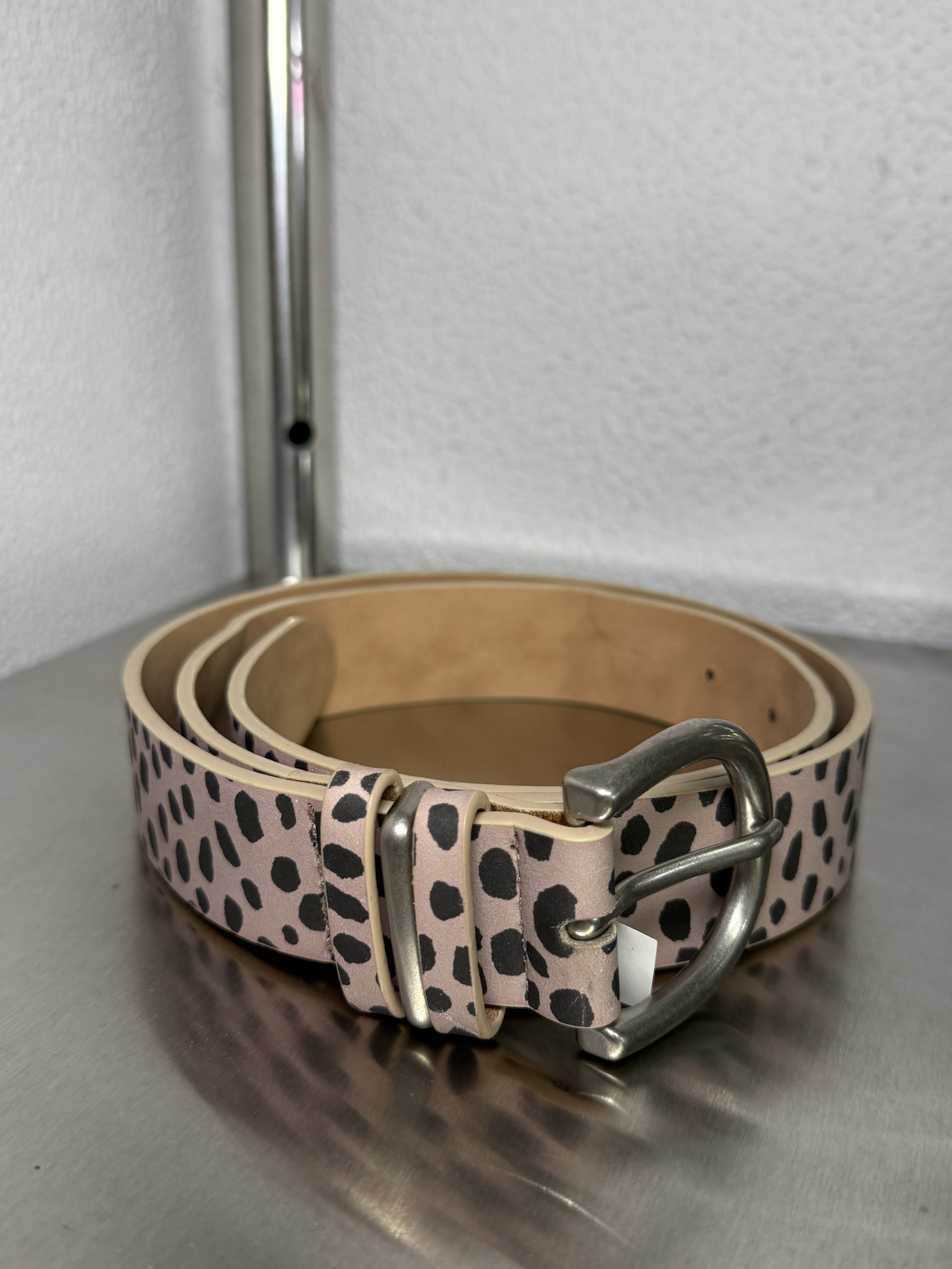 LEOPARD PRINTED VINTAGE BELT