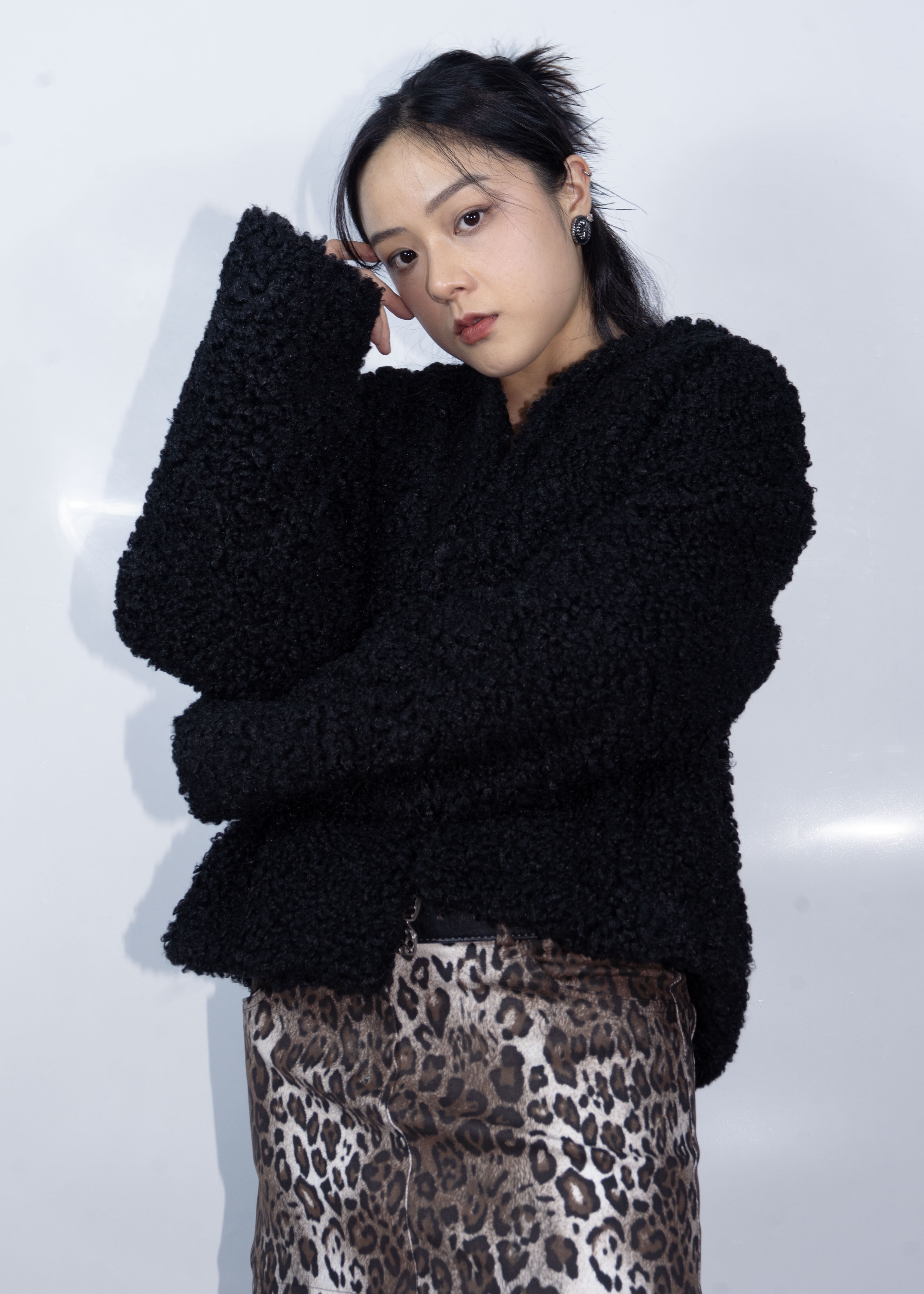 Relax Fur Coat with Belt