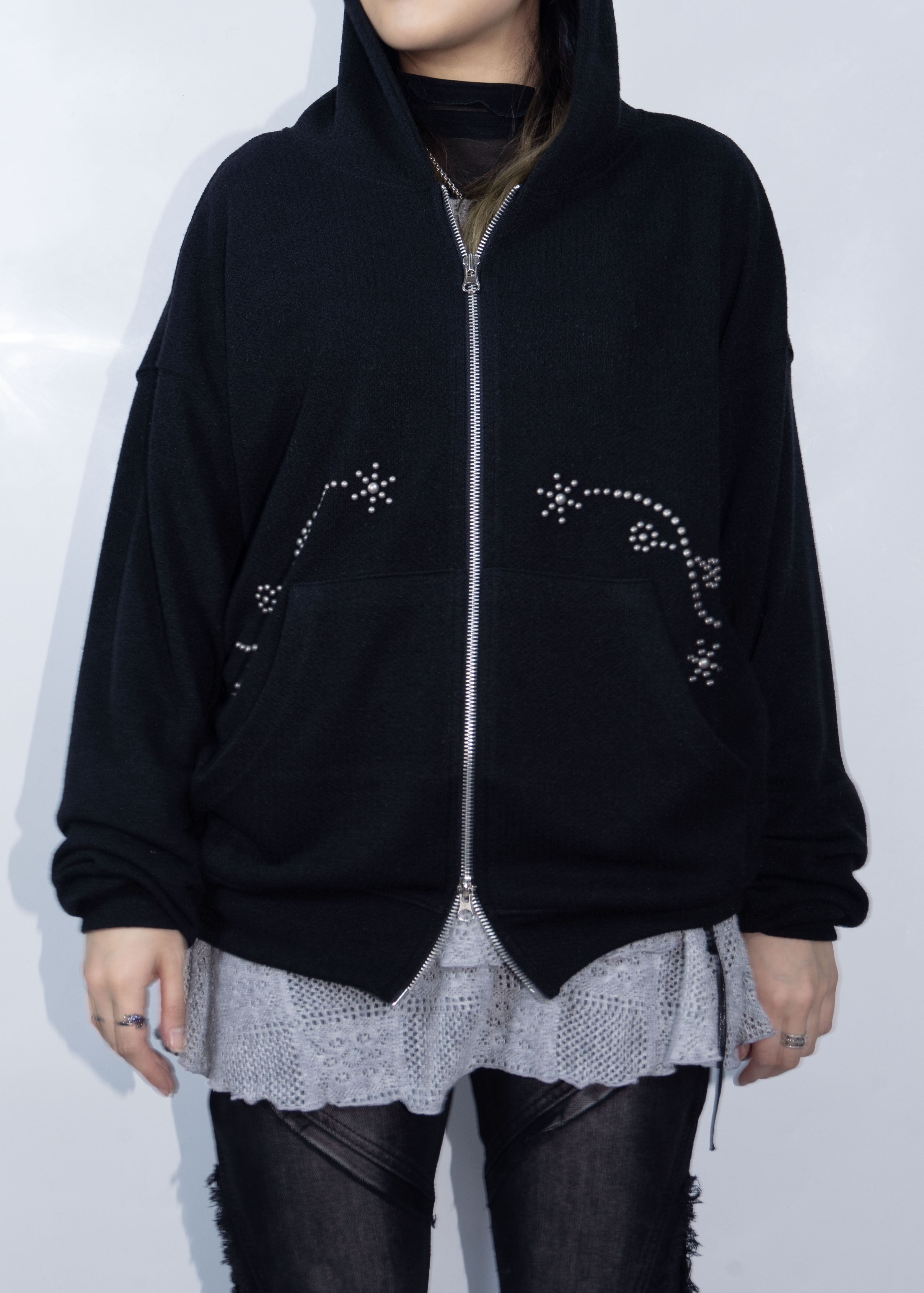 Plain Y2K Zipper Jacket