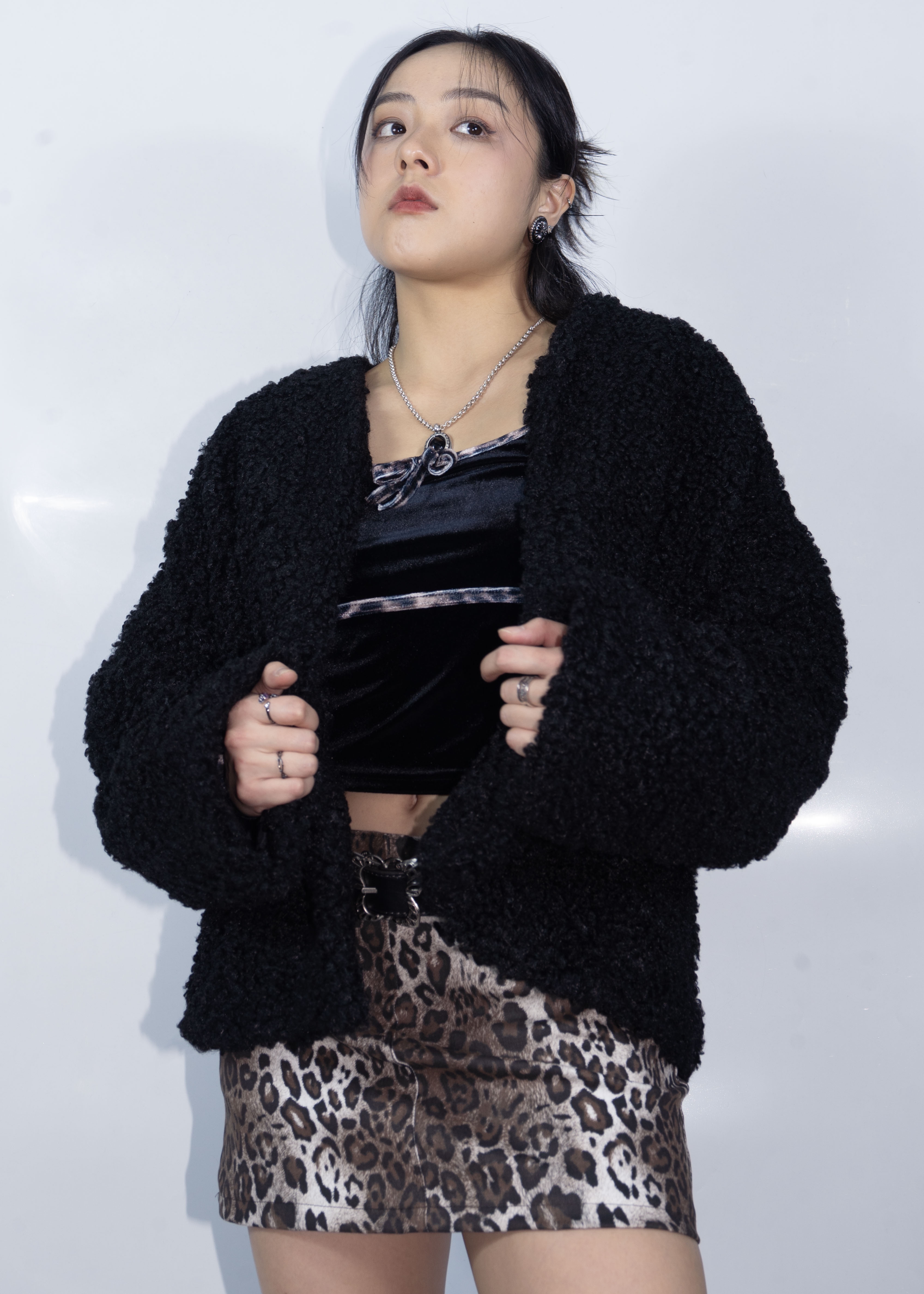 Relax Fur Coat with Belt