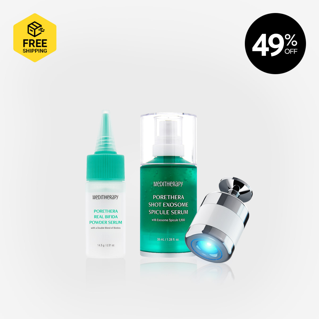 [MEDITHERAPY] PORETHERA REAL BIFIDA POWDER SERUM + SPICULE SERUM + MINIMIZER
